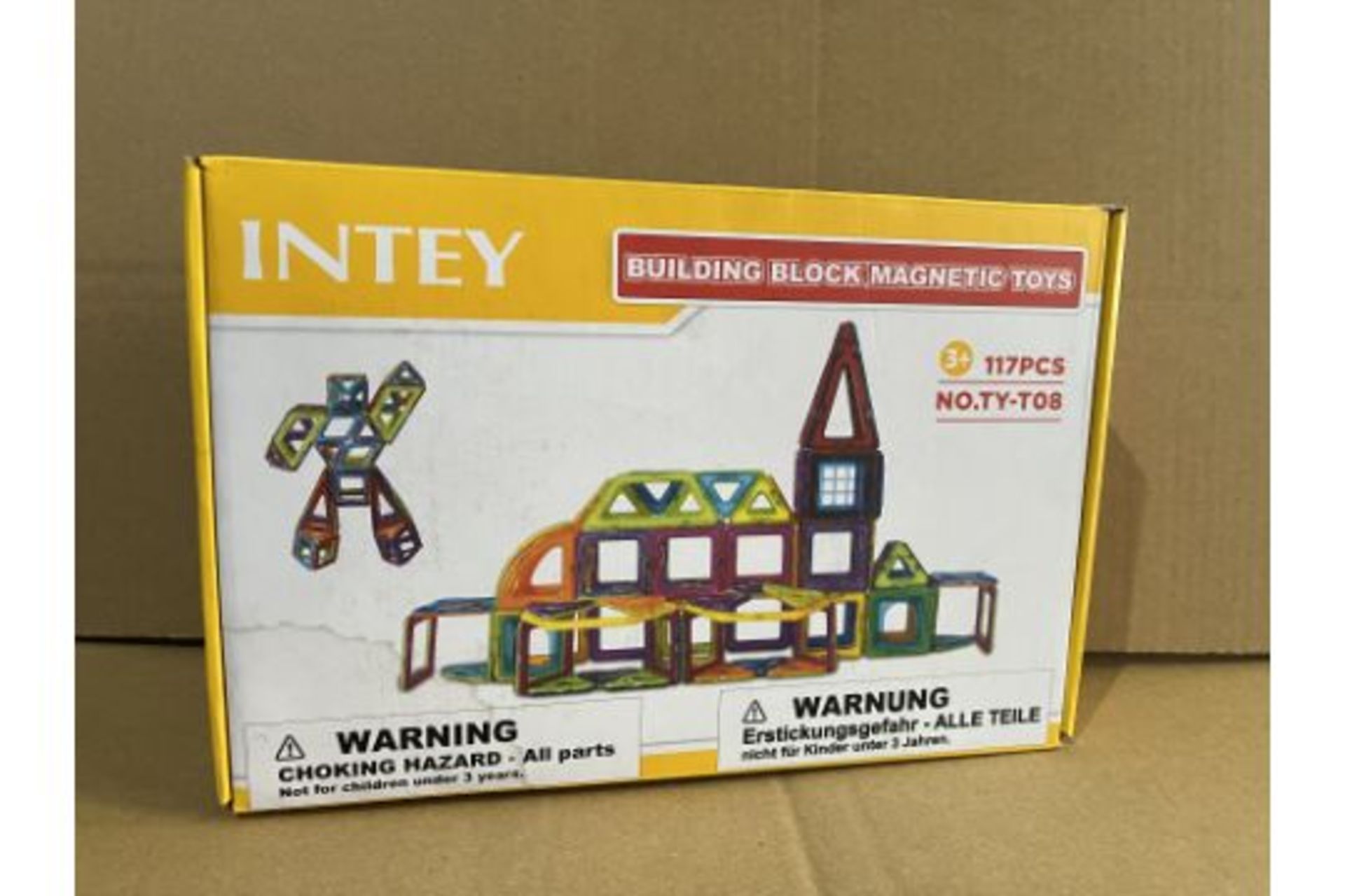 8 X BRAND NEW 117 PIECE INTEY MAGNETIC CHILDRENS BUILDING TOYS RRP £32 EACH R12