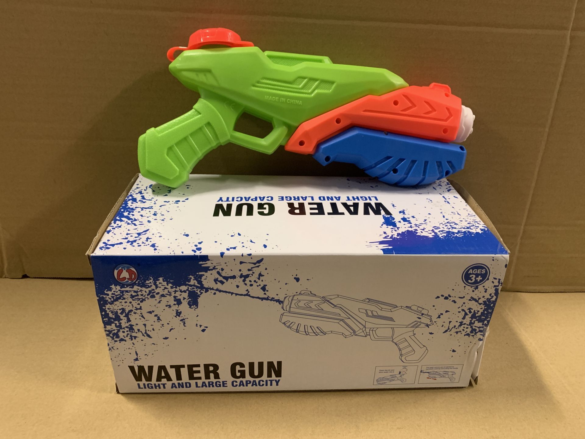 12 X BRAND NEW PACKS OF 3 LIGHT AND LARGE CAPACITY WATER GUNS S1-P