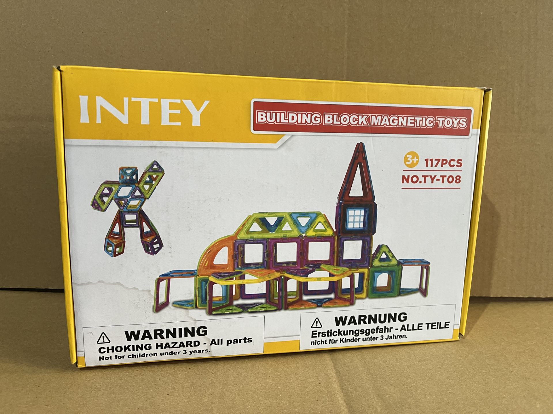 8 X BRAND NEW 117 PIECE INTEY MAGNETIC CHILDRENS BUILDING TOYS RRP £32 EACH R12