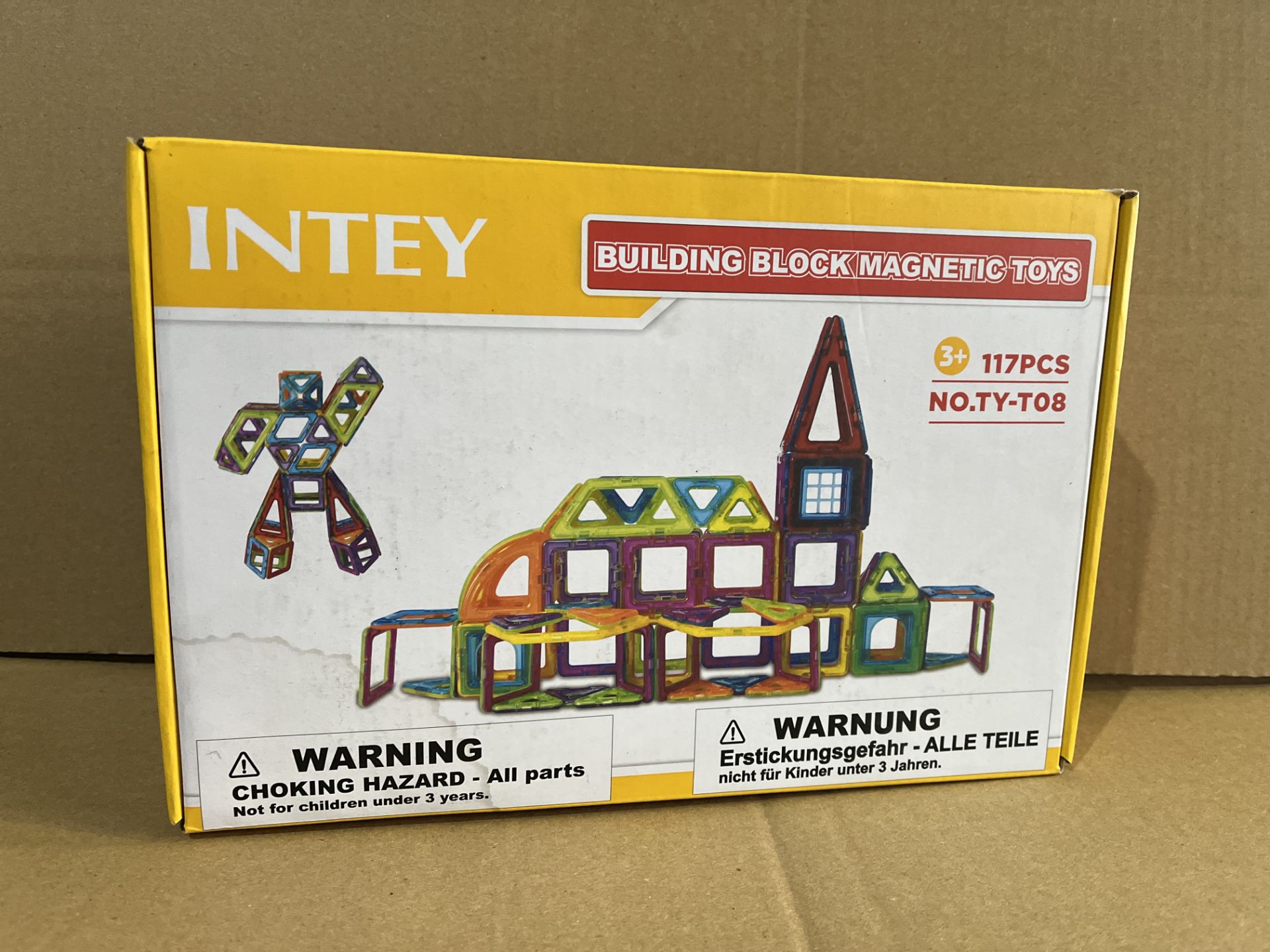 8 X BRAND NEW 117 PIECE INTEY MAGNETIC CHILDRENS BUILDING TOYS RRP £32 EACH R12