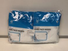 200 x NEW PACKAGED KN95 FACE MASKS (ROW13)