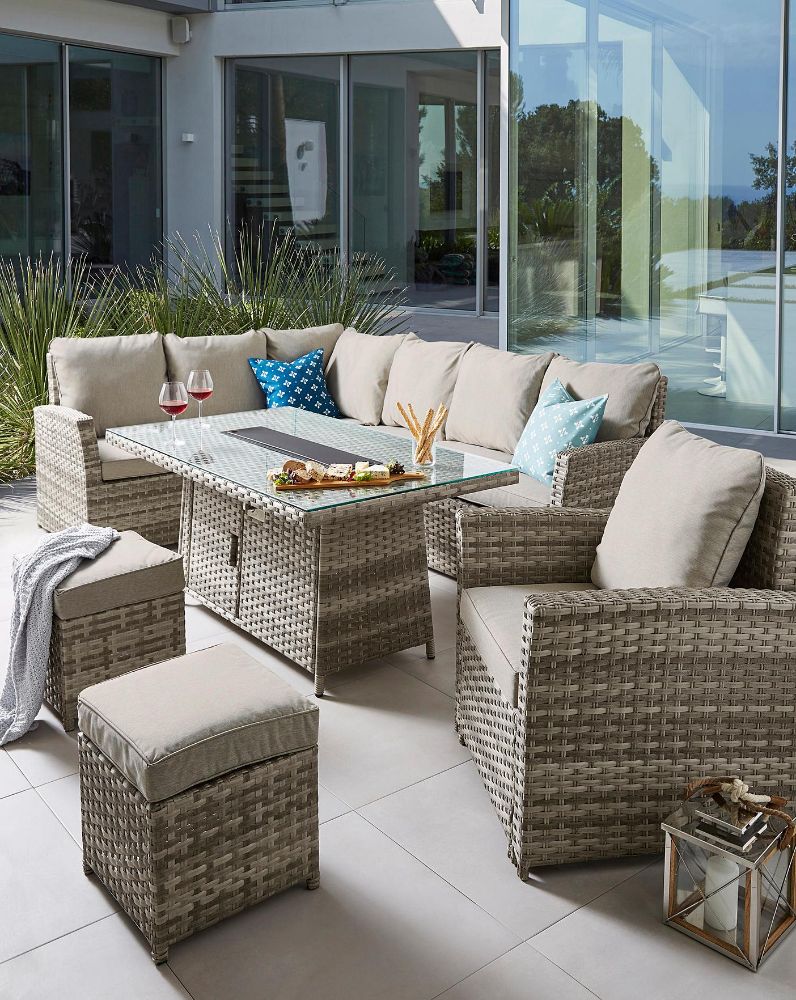 LUXURY INDOOR/OUTDOOR FURNITURE & EQUIPMENT. RATTAN GARDEN SETS, LAWN MOWERS, BISTRO SETS, ZERO GRAVITY CHAIRS, BISTRO SETS, EGG CHAIRS & MORE