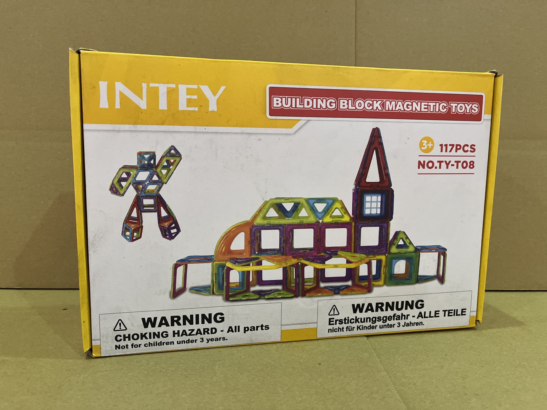 8 X BRAND NEW 117 PIECE INTEY MAGNETIC CHILDRENS BUILDING TOYS RRP £32 EACH R12