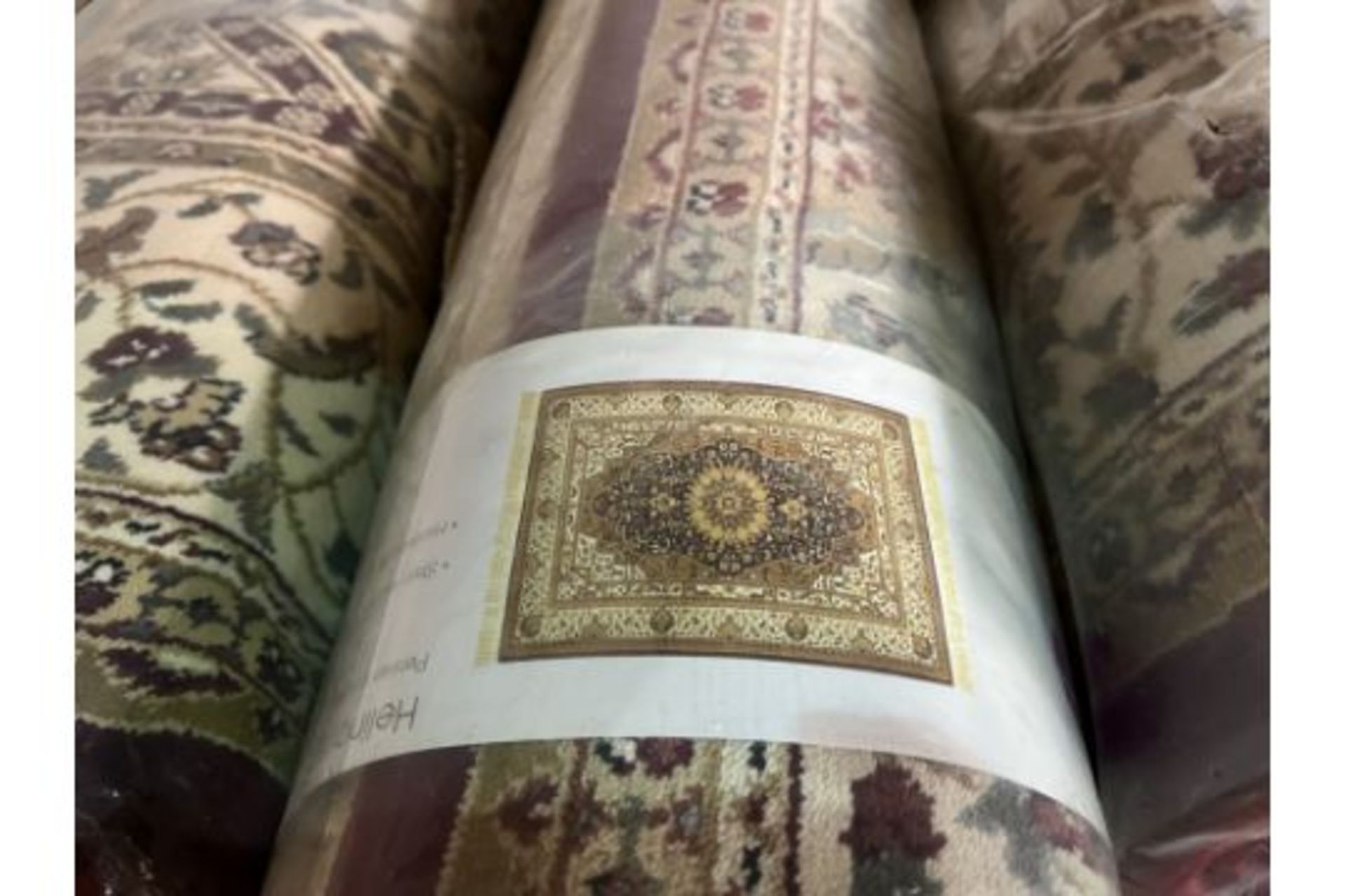 2 X BRAND NEW HELINA PERSIAN BEIGE AND RED RUGS 2.3 X 1.6M RRP £121 EACH R17