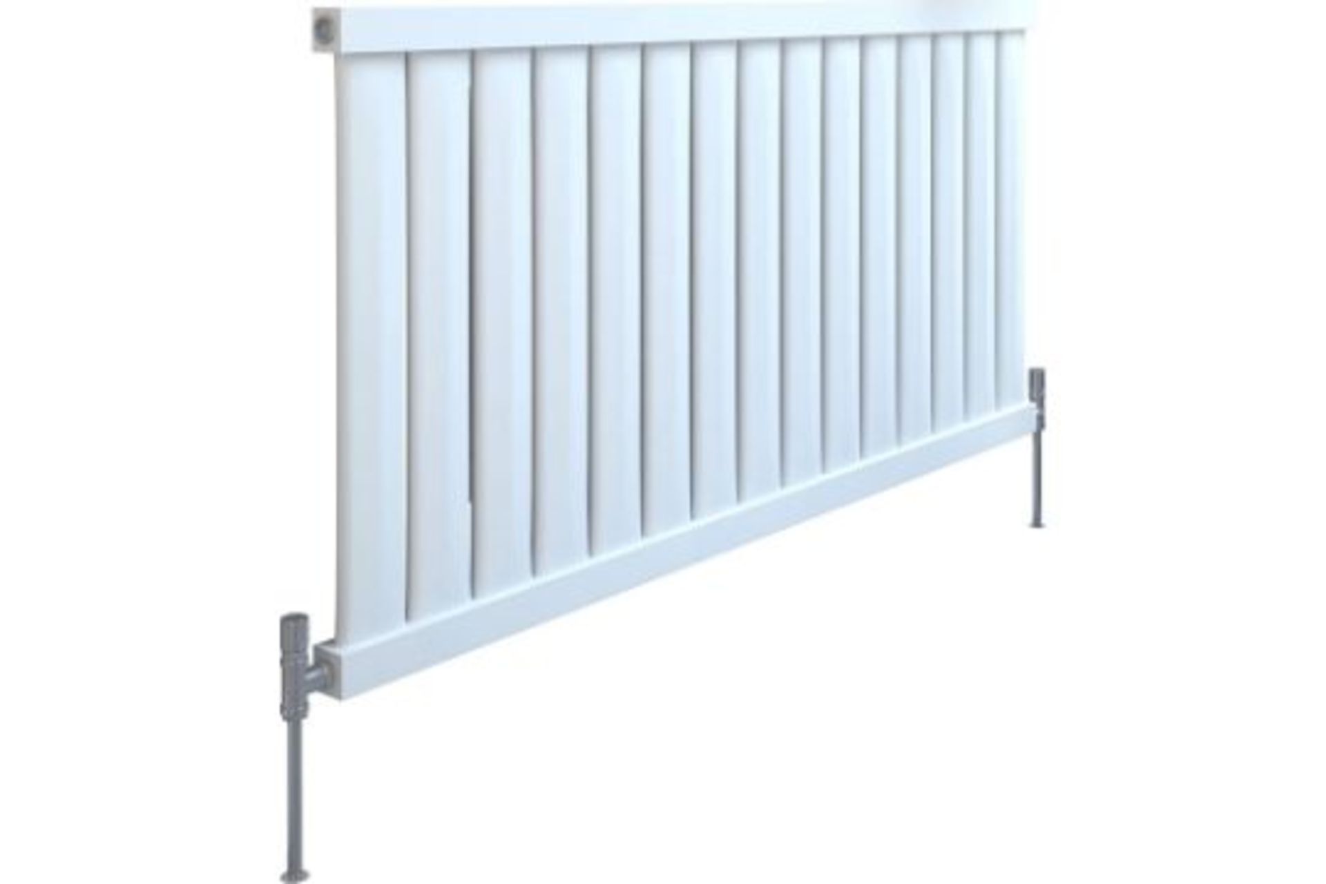 BRAND NEW KUDOX ELMAS HORIZONTAL DESIGNER RADIATOR SATIN WHITE 970 X 600MM RRP £179 R15