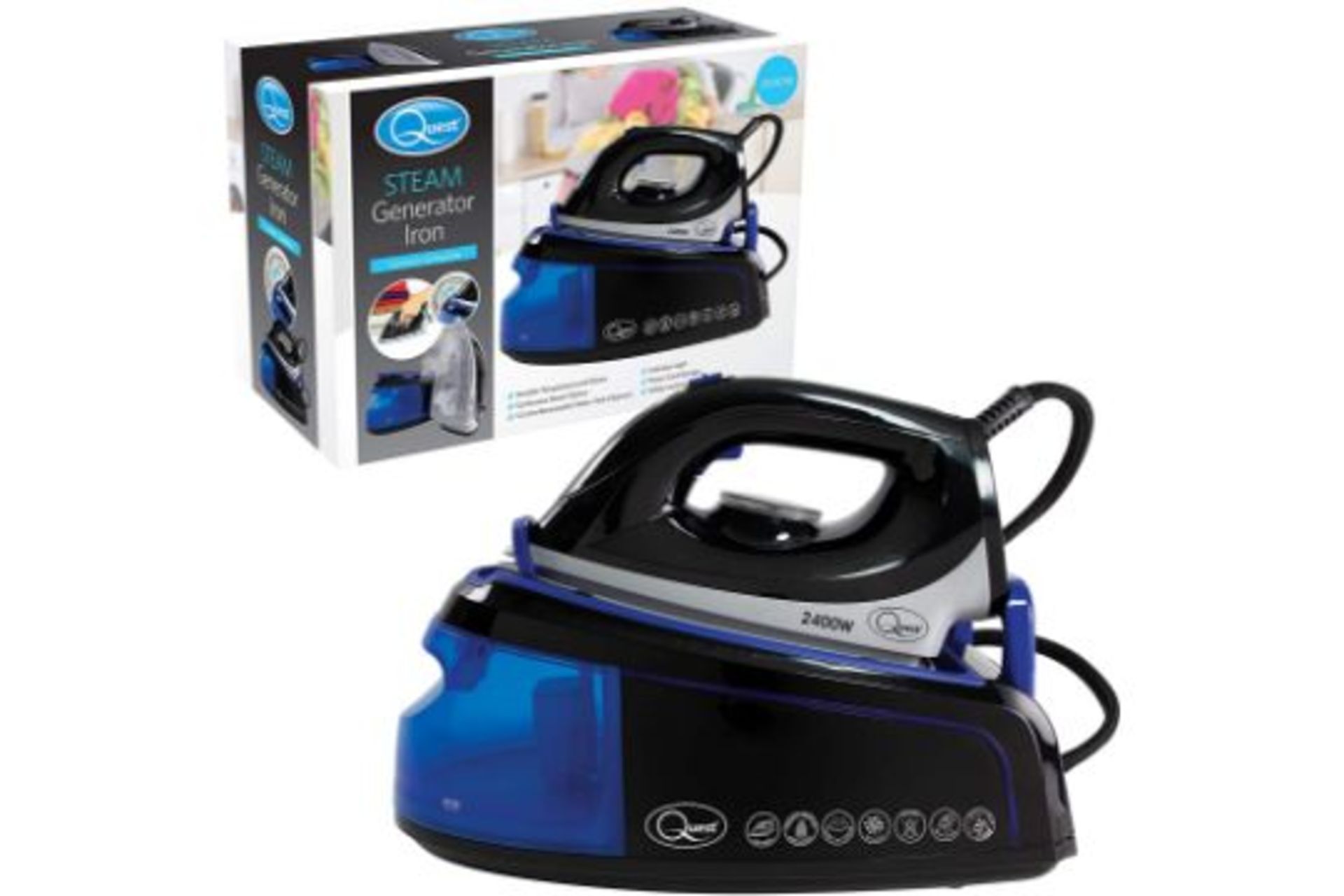 BRAND NEW QUEST 2400W STEAM GENERATOR IRONS R18