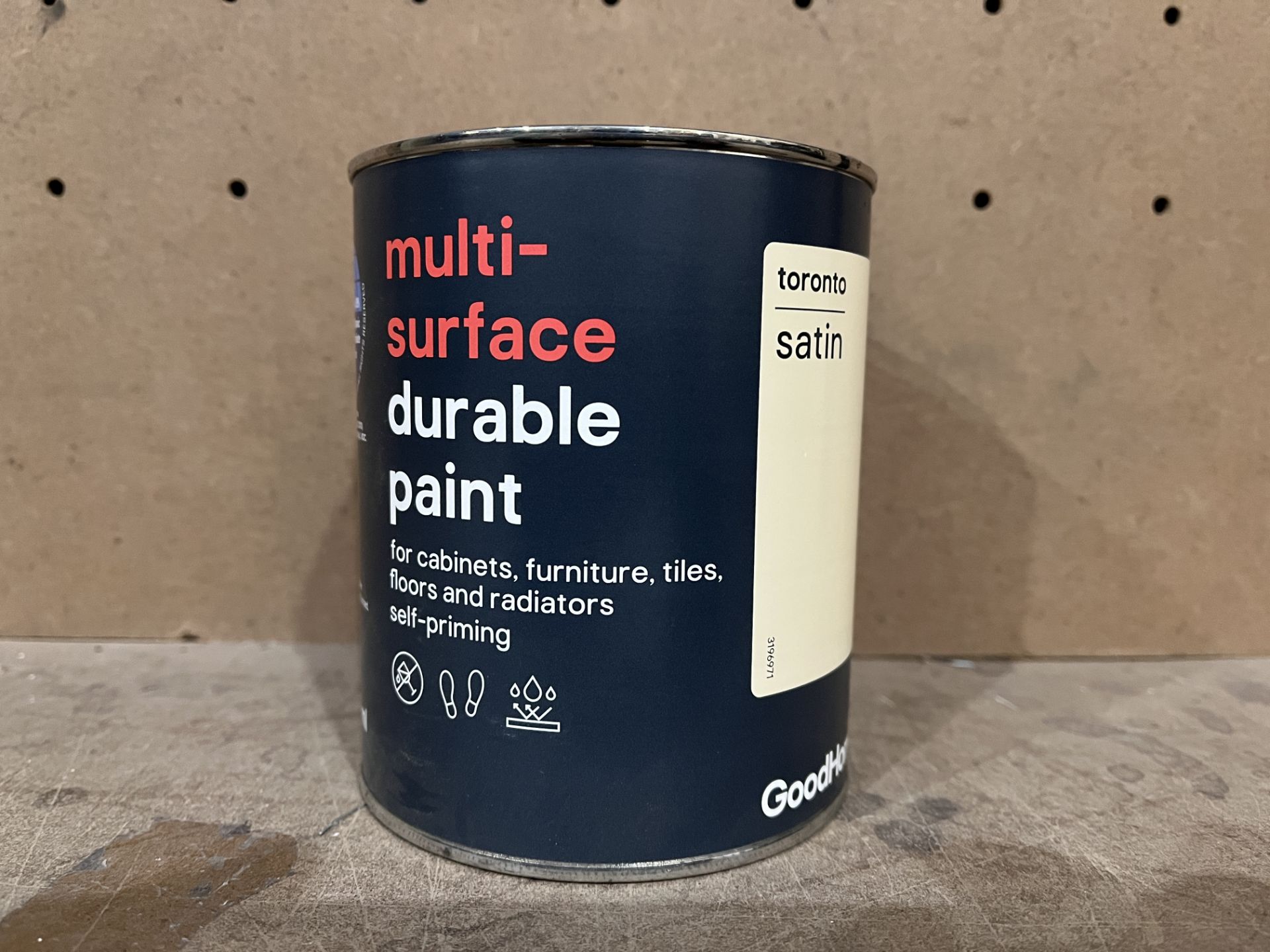 11 X BRAND NEW GOODHOME DURABLE TORONOT SATIN MULTI DURFACE PAINT 750ML PCK