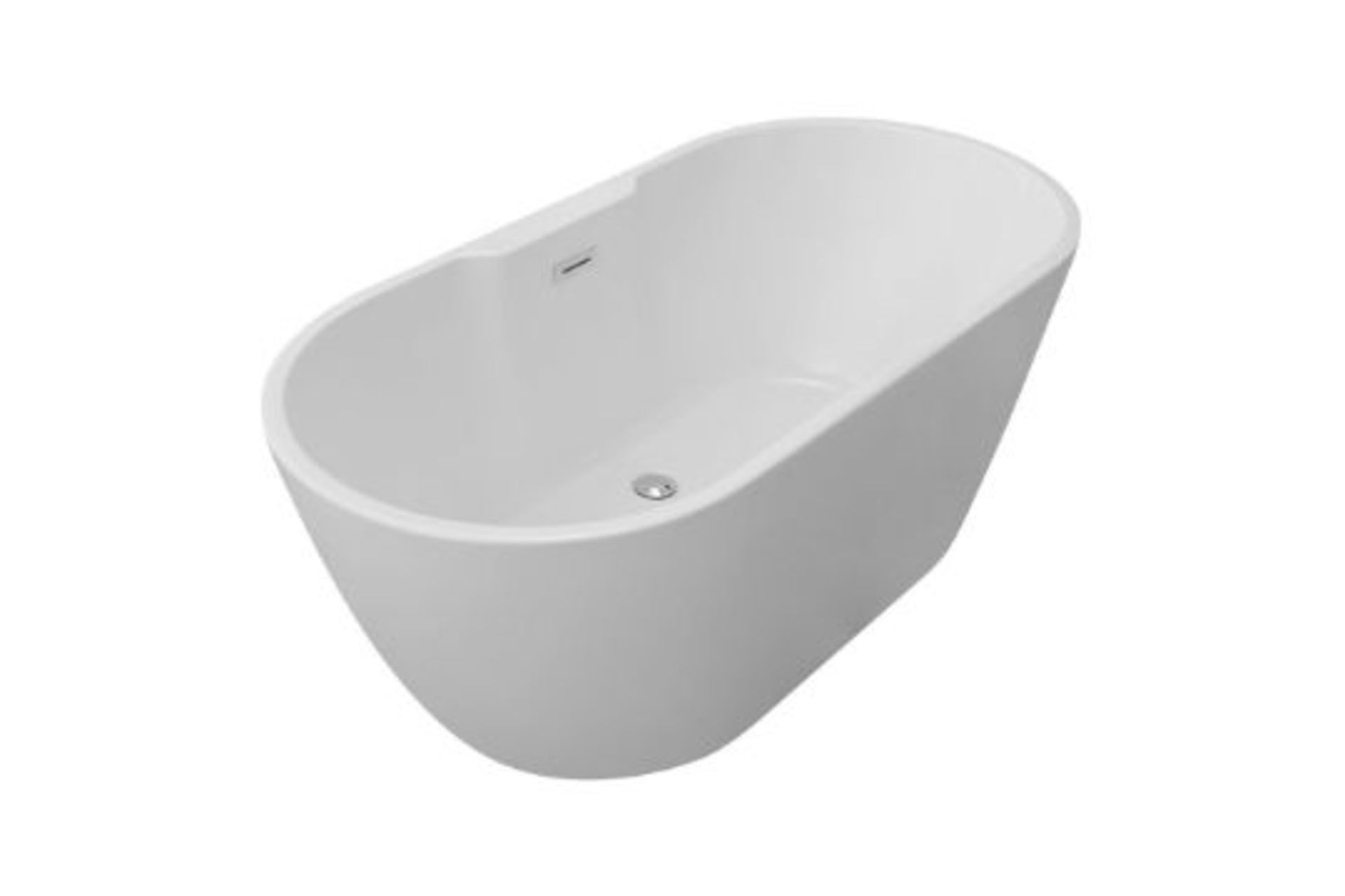 (EE105) New Harlesden 1550 x 745 White Freestanding Bath DIBF0074 RRP £1090.00