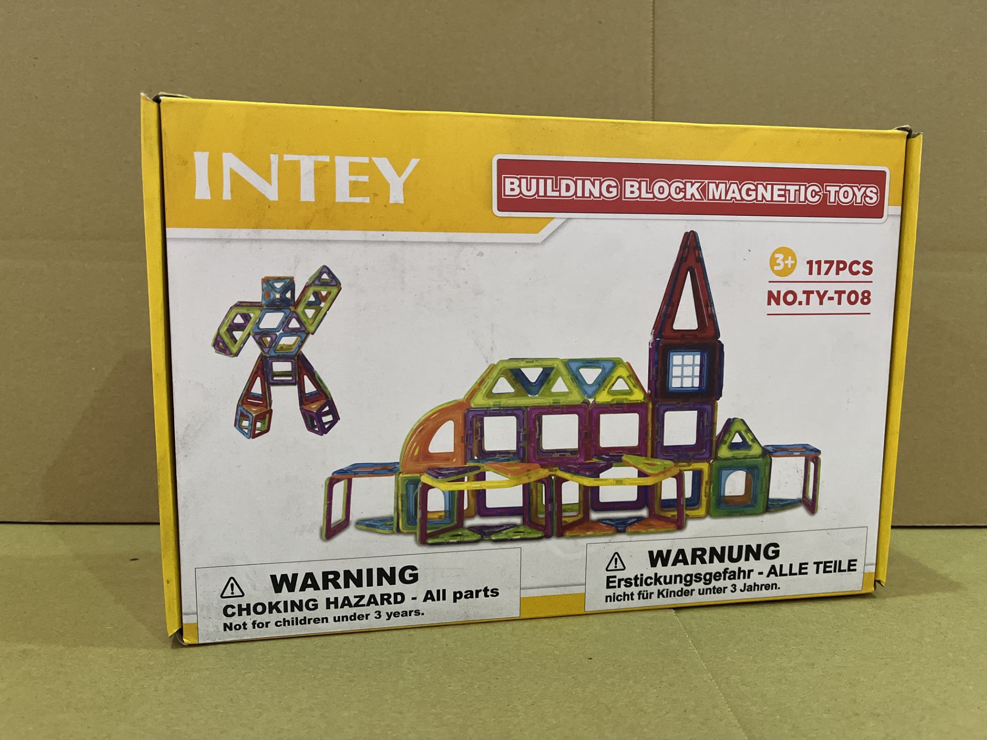 6 X BRAND NEW 117 PIECE INTEY MAGNETIC CHILDRENS BUILDING TOYS RRP £32 EACH R12