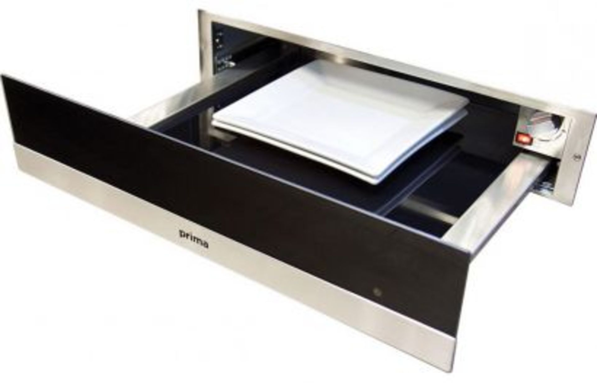 (A59) New Prima+ Integrated Warming Drawer 14cm - Stainless Steel (PRWD002). RRP £399.00. Prima+