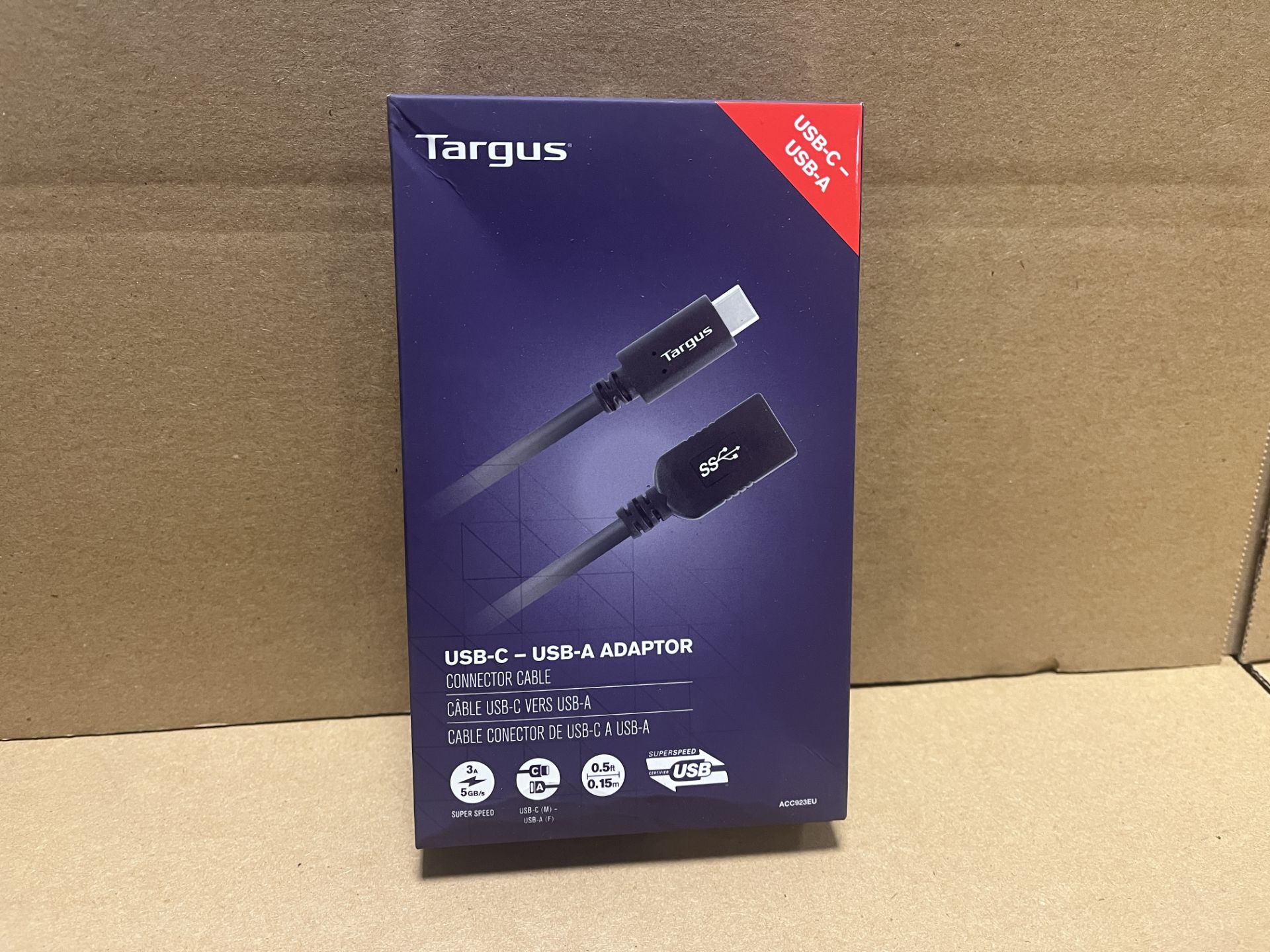 10 X BRAND NEW TARGUS USB C USB A BLACK USB CABLE RRP £35 EACH EBR