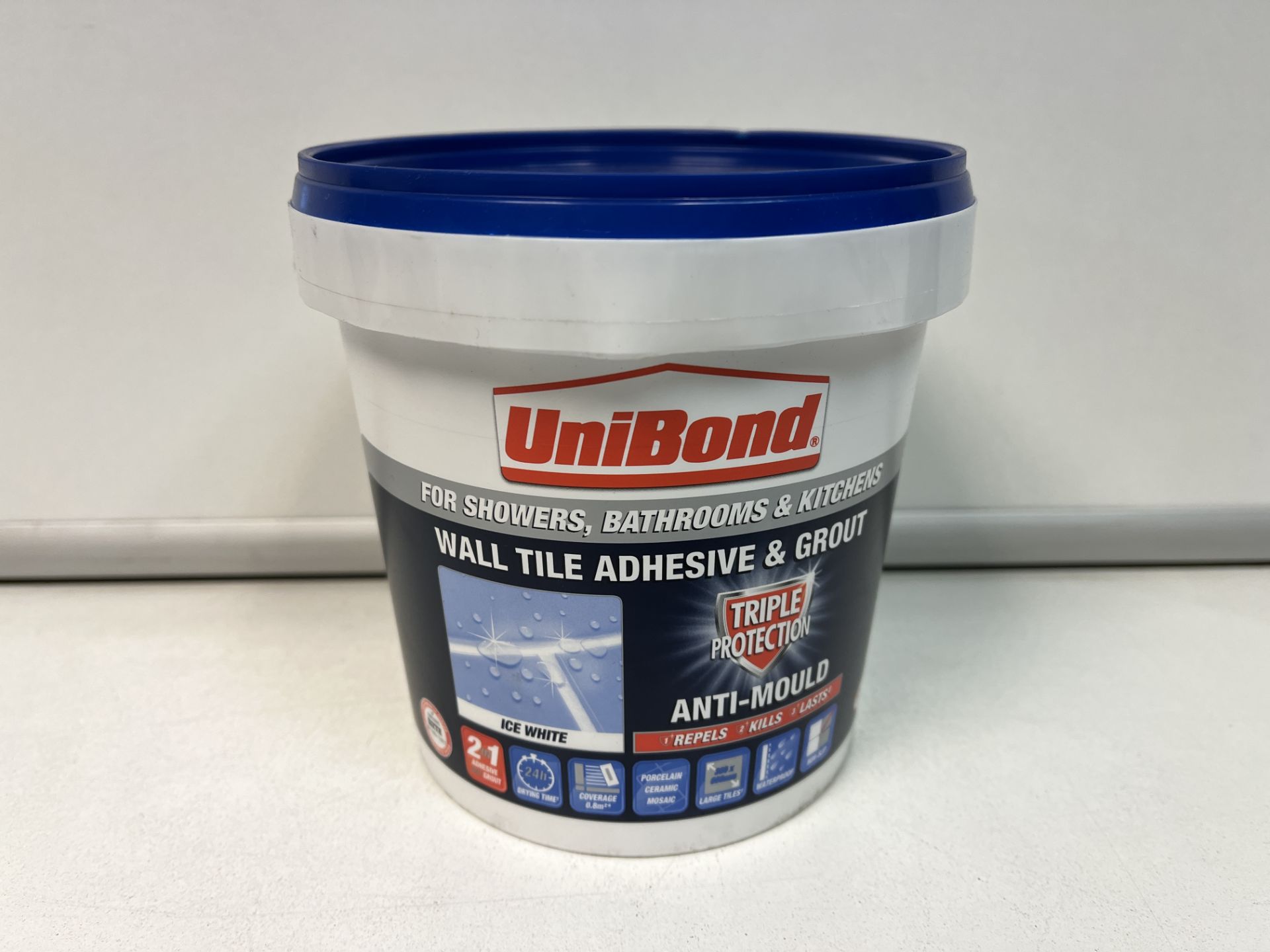 48 X BRAND NEW UNIBOND WALL TILE ADHESIVE AND GROUT 1.28KG R10