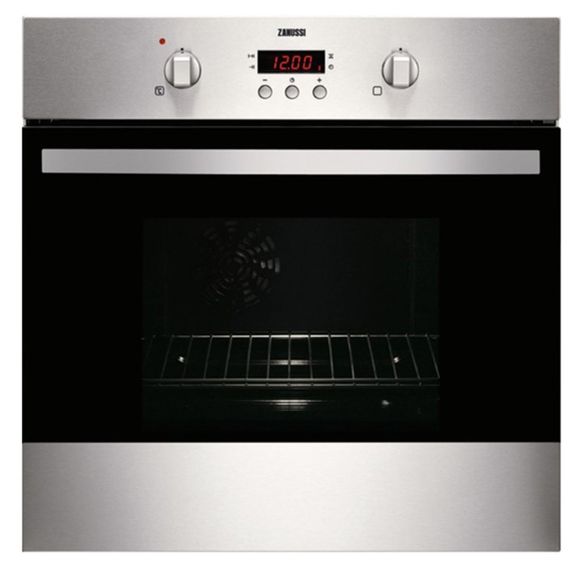 (A67) ZANUSSI, ZOB343X, BUILT IN SINGLE OVEN. RRP £329.00. Double glazed oven door, A energy rating,