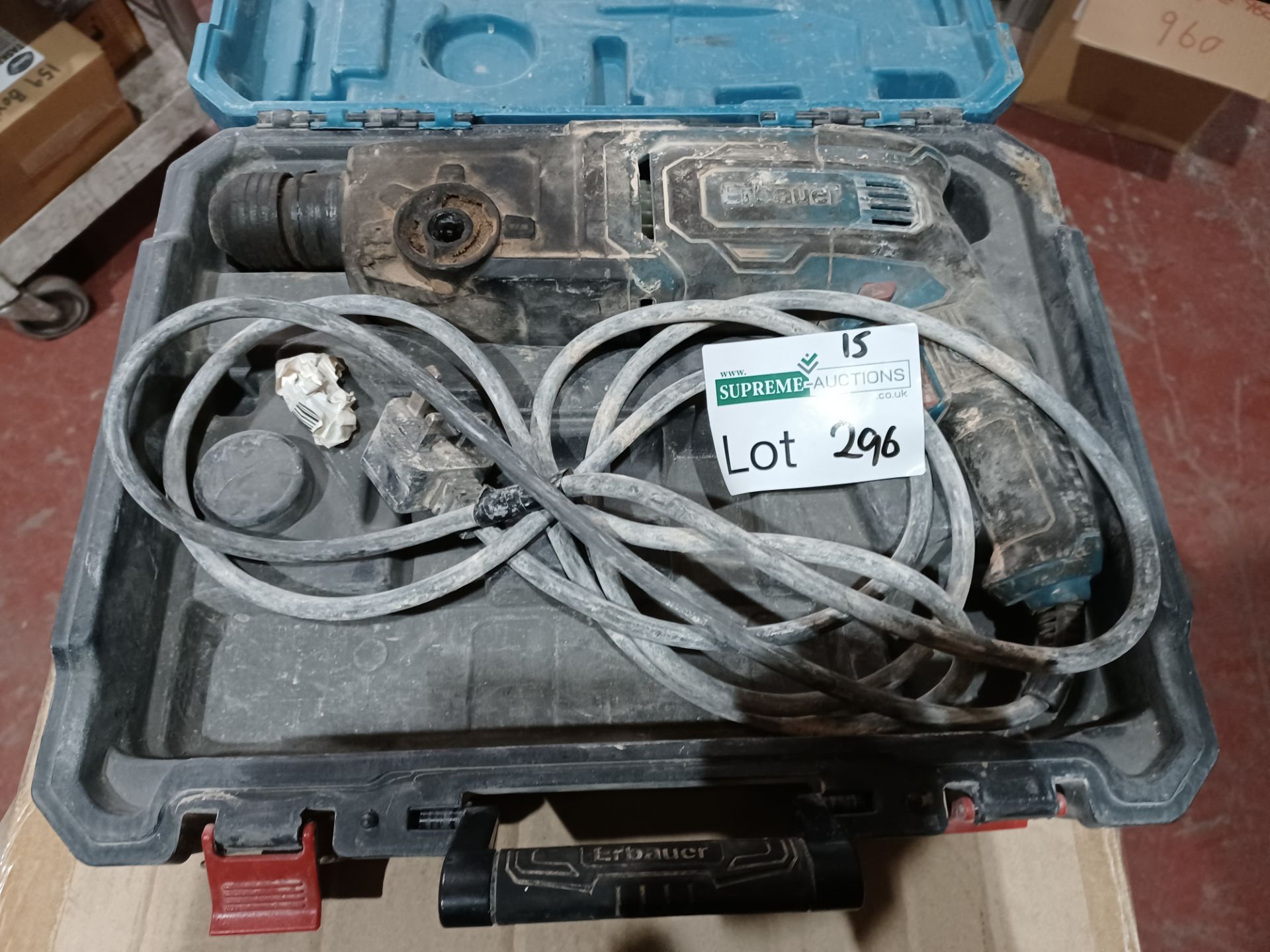 ERBAUER ERH750 3.4KG ELECTRIC SDS PLUS DRILL 220-240V WITH CARRY CASE - BW