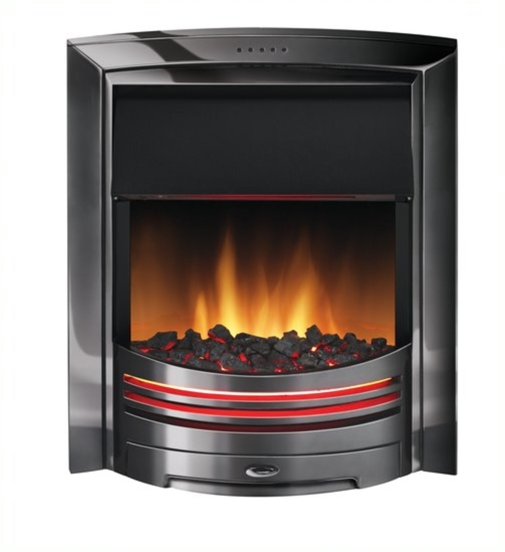 1 x BRAND NEW BOXED Dimplex Adagio Black Nickel Optiflame Electric Inset Fire. RRP £520.00. A - Image 2 of 2