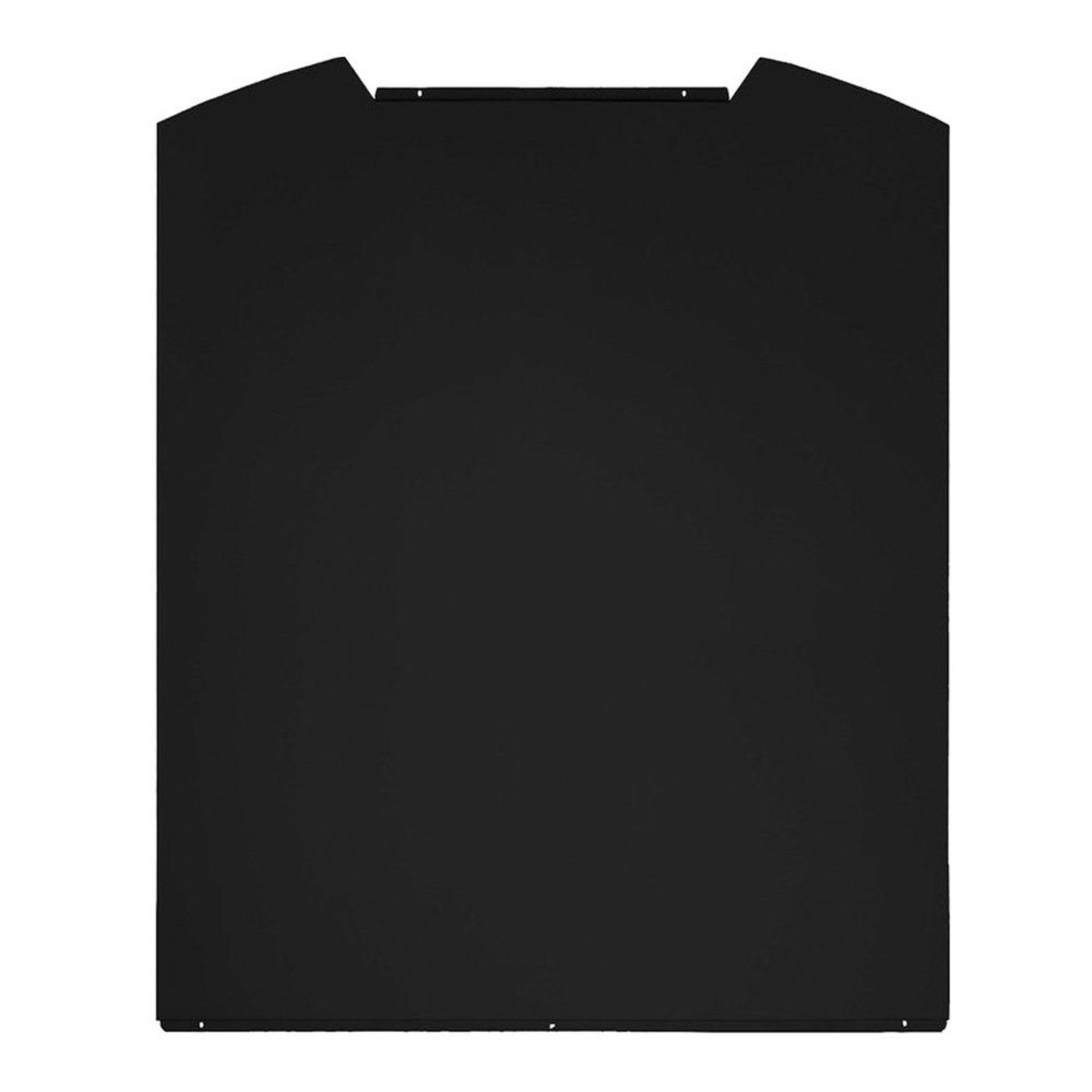 (L67) New Prima 60cm Curved Glass Splashback LES101 - Ebony Black. RRP £199.99. Keep your cooking