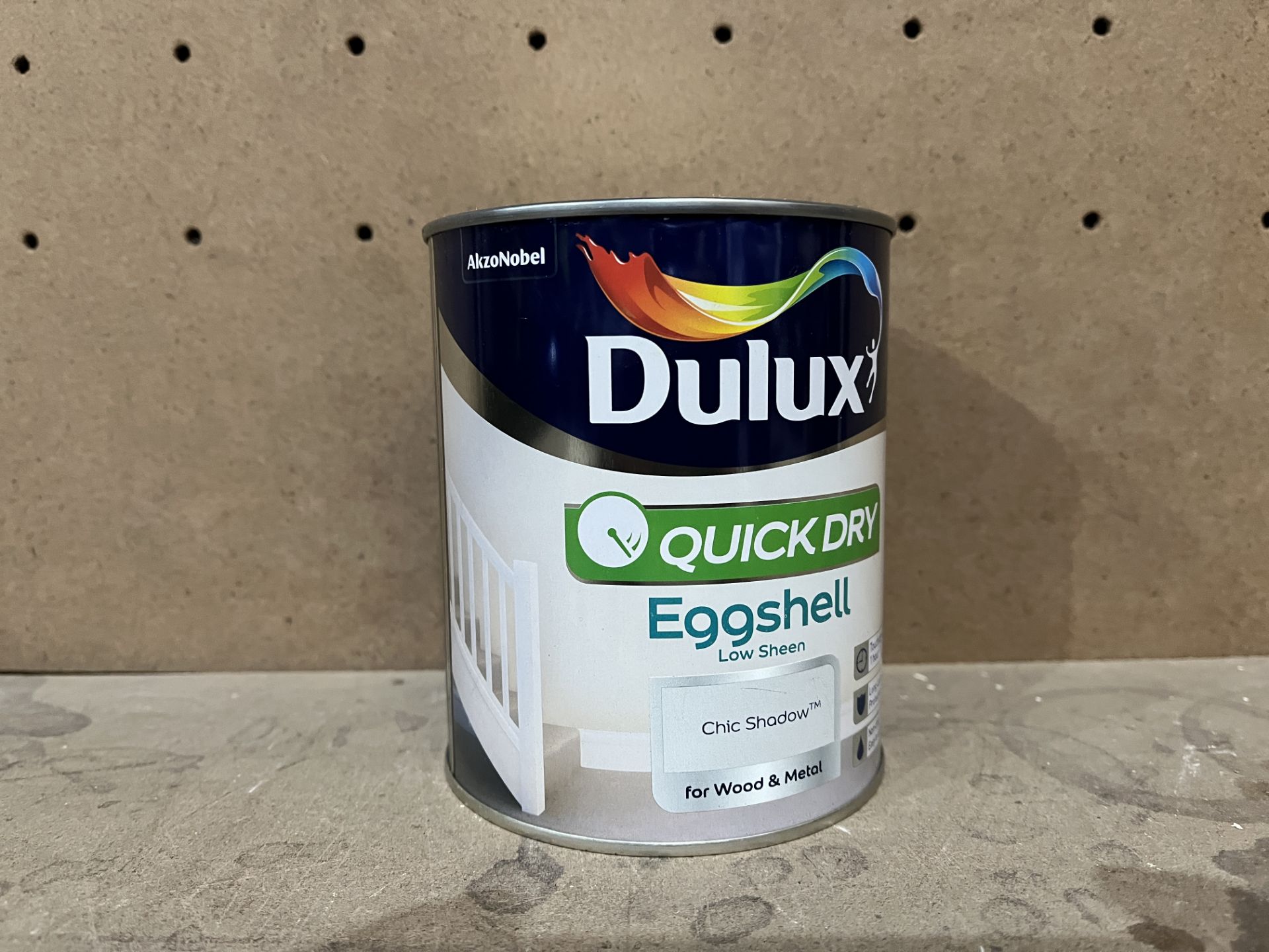 13 X BRAND NEW DULUX QUICK DRY CHIC SHADOW EGGSHELL METAL AND WOOD PAINT 750ML PCK