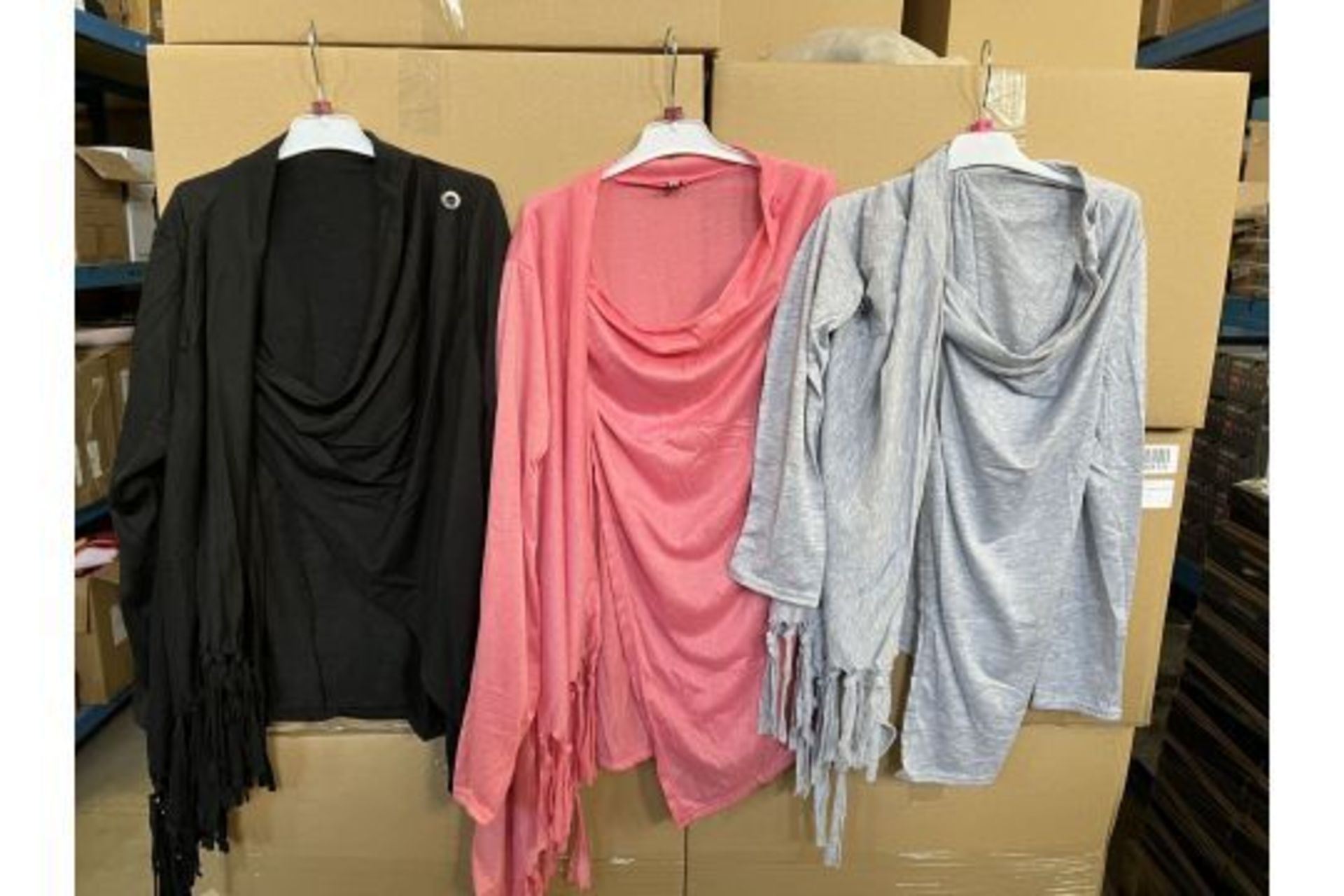 20 X BRAND NEW WOMENS CARDIGAN TOPS (SIZES AND COLOURS MAY VARY) S1P