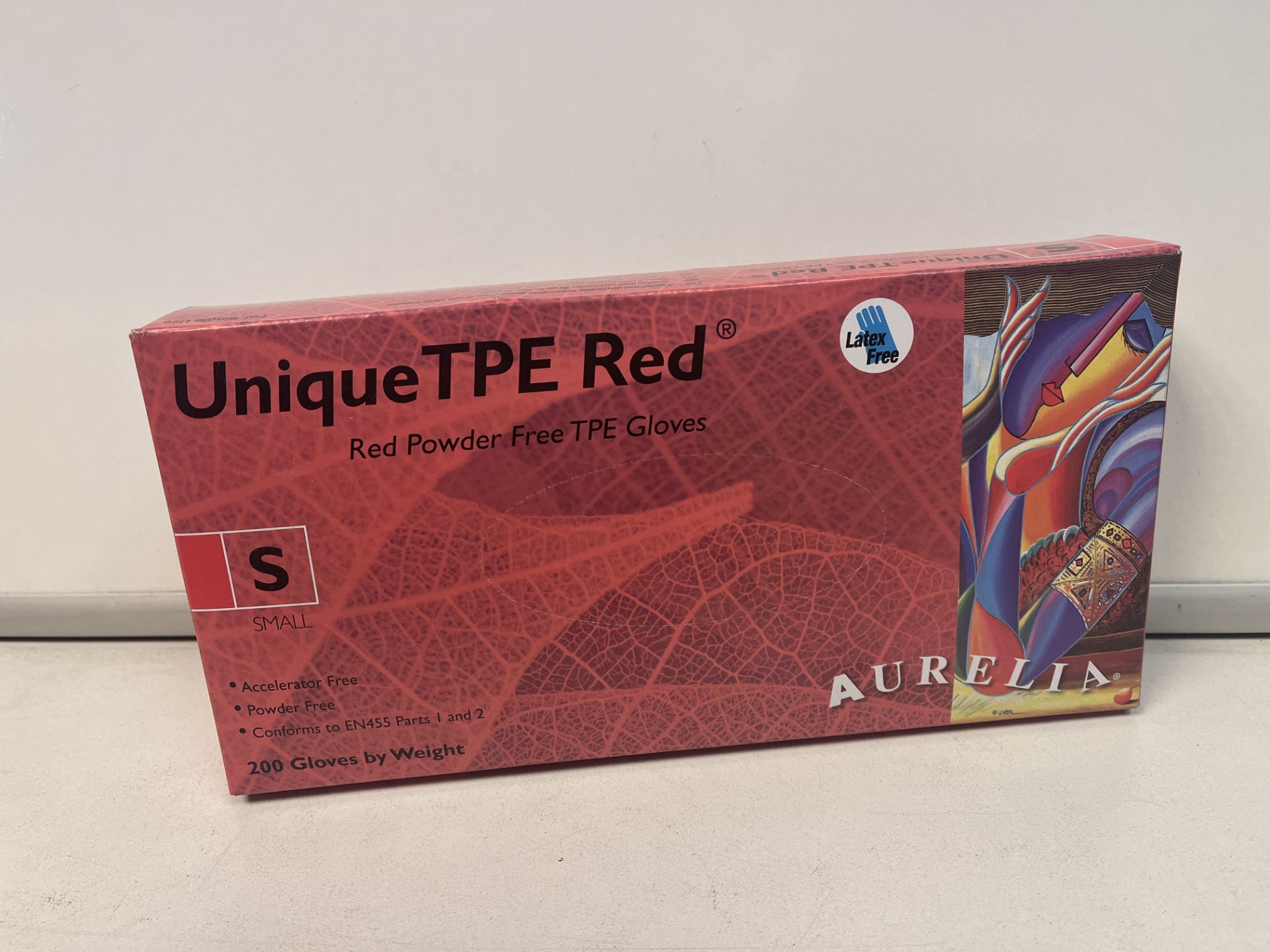 2000 X BRAND NEW UNIQUE TPE RED POWDER FREE DISPOSABLE GLOVES SIZE SMALL R2