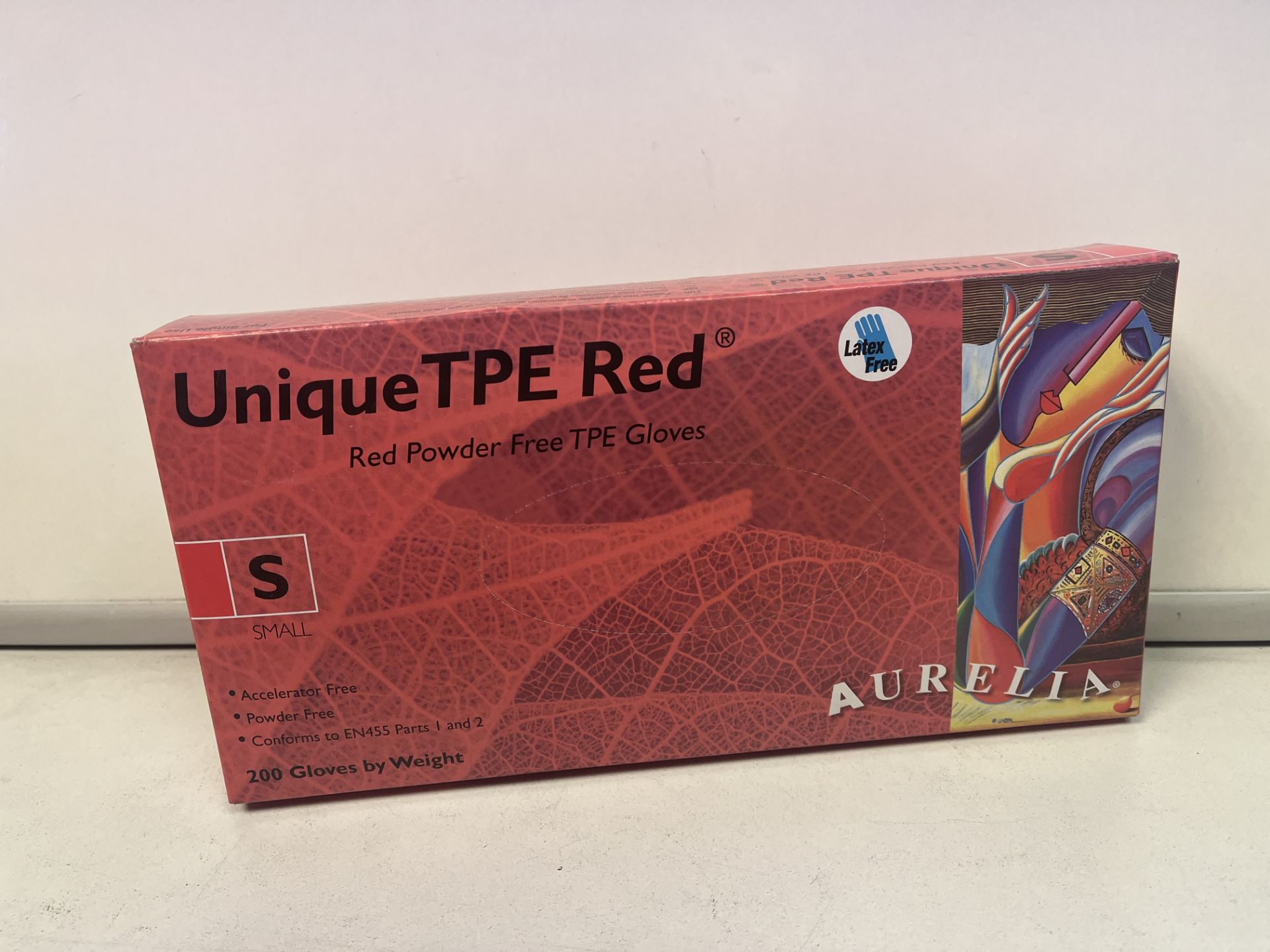 2000 X BRAND NEW UNIQUE TPE RED POWDER FREE DISPOSABLE GLOVES SIZE SMALL R2