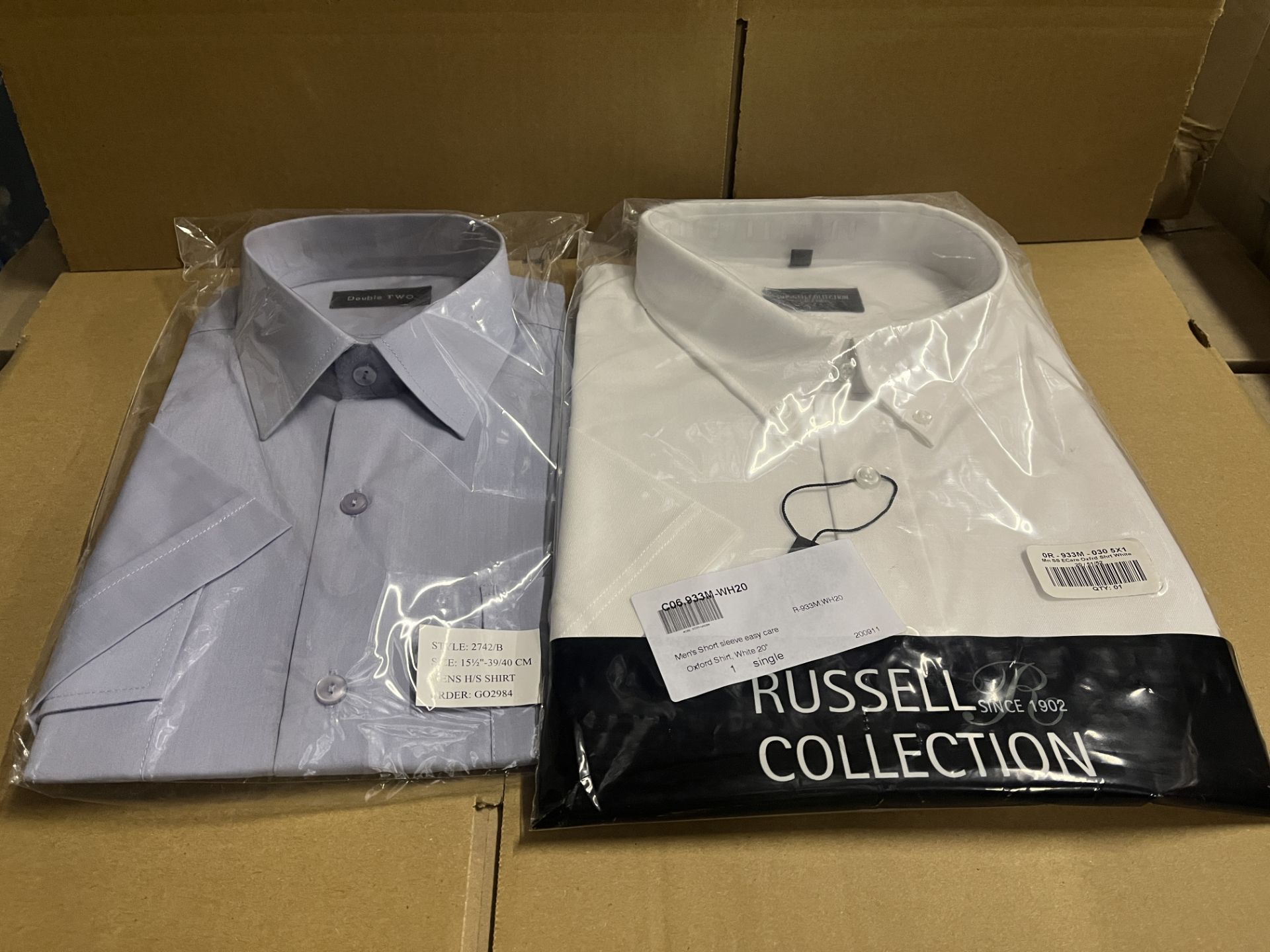 80 X BRAND NEW ASSORTED WORK SHIRTS IN VARIOUS STYLES AND SIZES S2