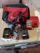 MILWAUKEE M18 BPD LI ION 303B BRUSHLESS WITH 2 BATTERIES CHARGER AND CARRY KIT - BW