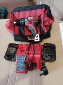 MILWAUKEE M18 BPD LI ION 303B BRUSHLESS WITH 2 BATTERIES CHARGER AND CARRY KIT - BW