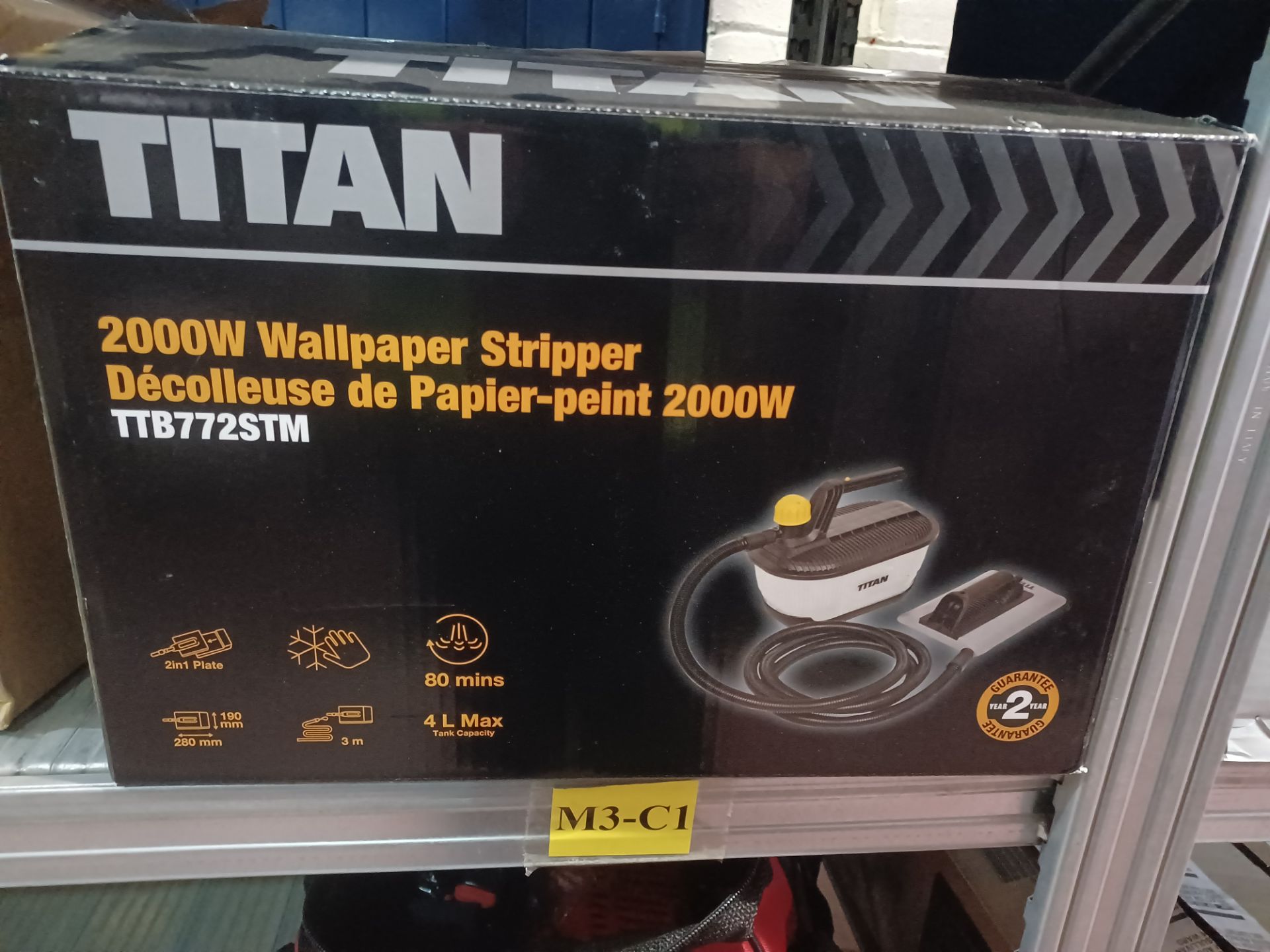 TITAN TTB772STM 2000W ELECTRIC WALLPAPER STRIPPER 240V - BW