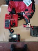 MILWAUKEE M18 BPD LI ION BRUSHLESS WITH 2 BATTERIES CHARGER AND CARRY KIT - BW