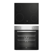 (AF136) New Beko Qbse222X Stainless Steel Built In Multifunction Oven Hob Pack. RRP £305.00. This