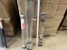 16 X BRAND NEW CURTAIN POLES IN VARIOUS STYLES AND SIZES S1P