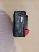 5 X MILWAUKE M18 3.0AH RED LI-ION BATTERIES UNCHECKED,UNTESTED - BW