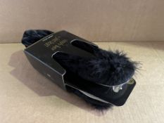 12 X BRAND NEW SIMPLY BARE BY JANET REGER LUXURY DETAIL SLIPPERS IN RATIO BOX SIZES SMALL - XL R15