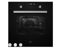 (AF137) New Cooke & Lewis CLMFBLa Black Built-in Electric Single Multifunction Oven. RRP £299.99. Th