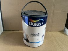 7 X BRAND NEW DULUX NEUTRALS JUST WALNUT MATT EMULSION PAINT 5L R17C