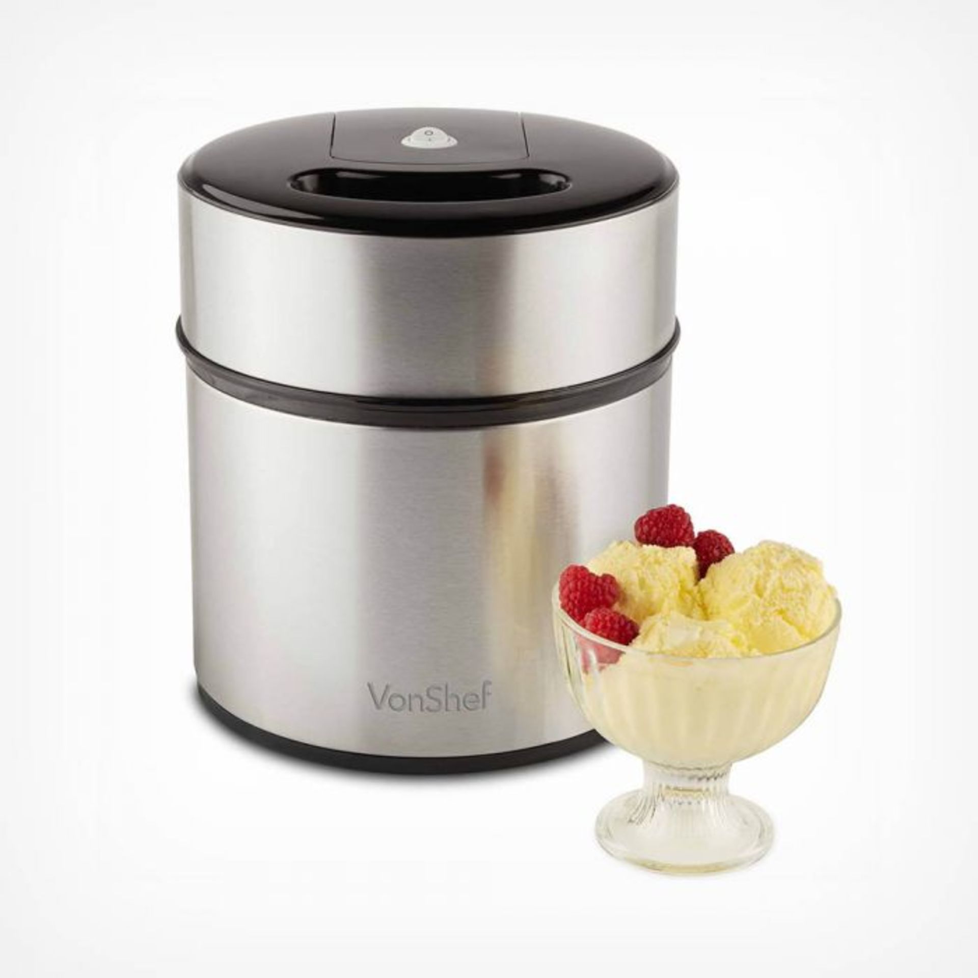 Stainless Steel Ice Cream Maker. Treat the whole family to some delicious homemade ice-cream with