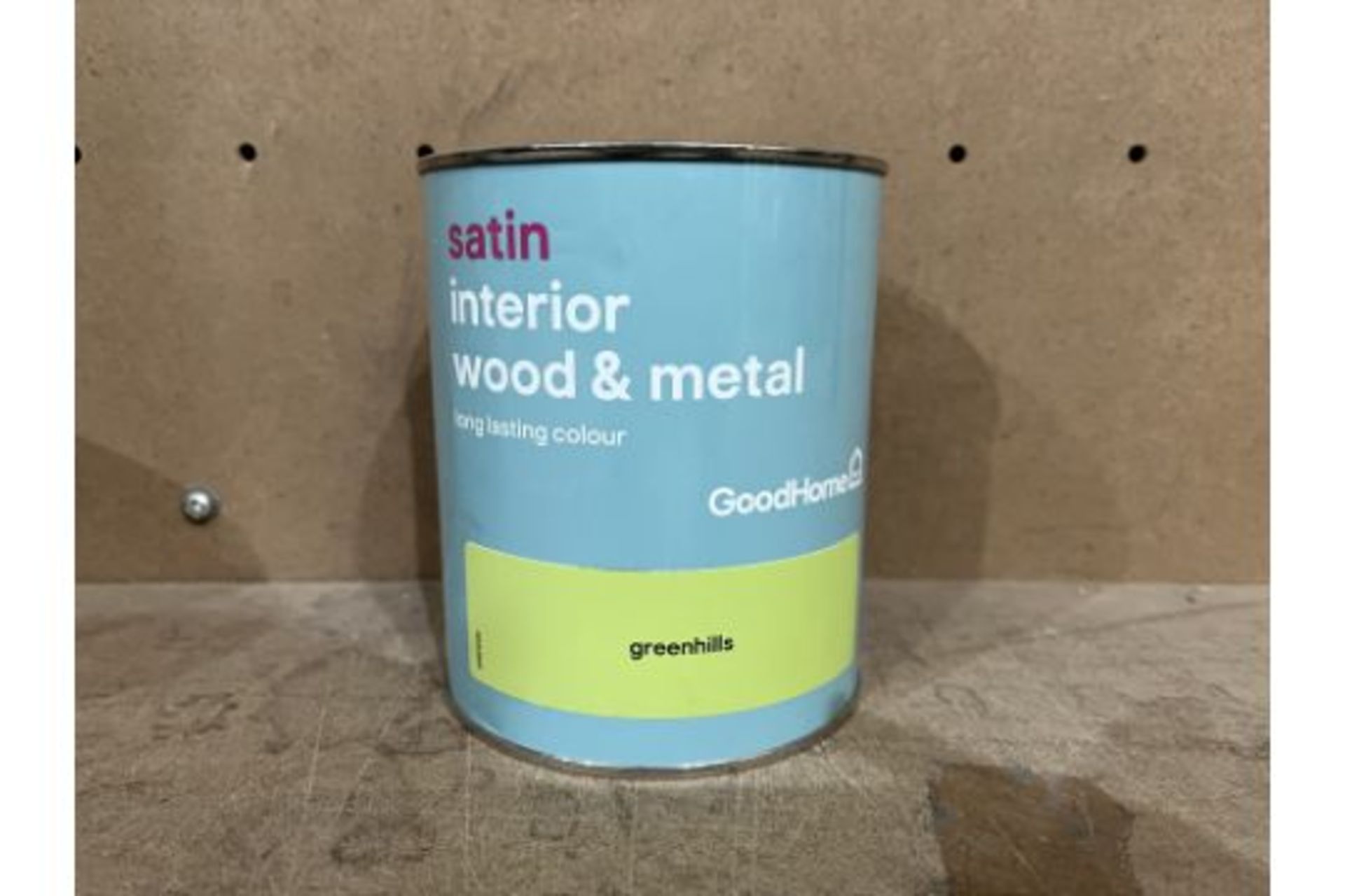 17 X BRAND NEW GOODHOME GREENHILLS SATIN METAL AND WOOD PAINT 750ML PCK