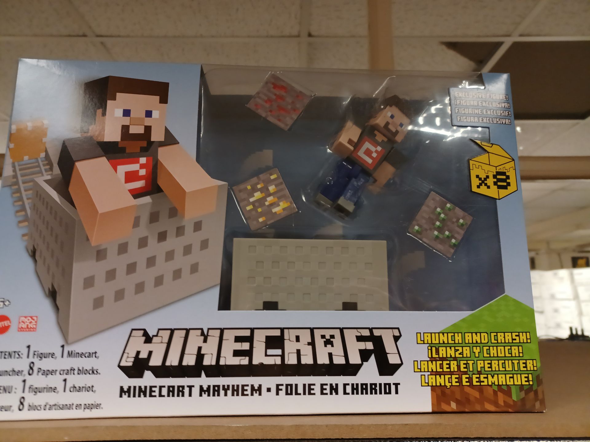 4 X MINECRAFT MAYHEM EXCLUSE FIGURE SET - EBR