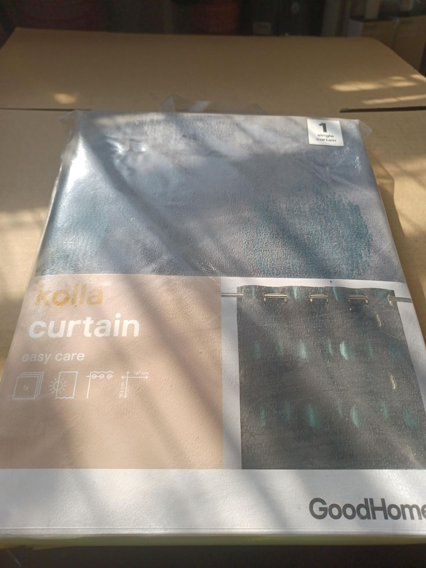 5 X KOLLA CURTAIN 1 SINGLE CURTAIN 183CMX167CM - BW