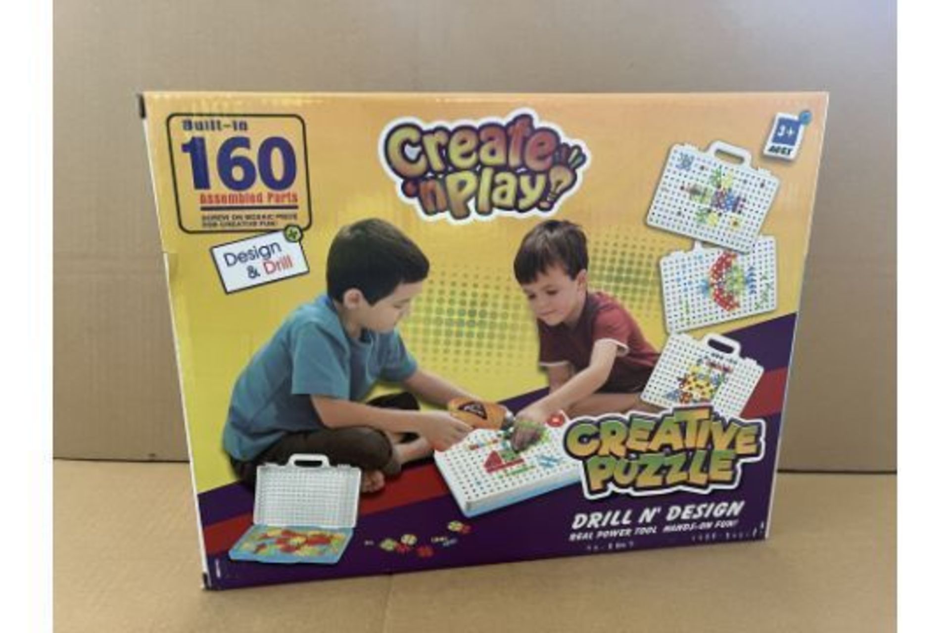 16 X BRAND NEW CREATE AND PLAY 160 PIECE DRILL AND DESIGN CREATIVE PUZZLES S1P