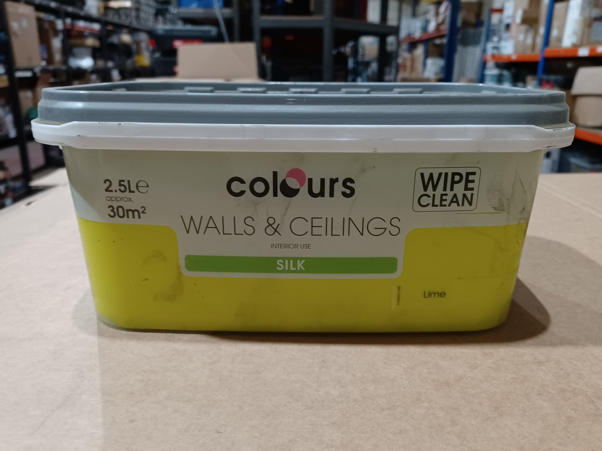 4 X COLOURS WALLS & CEILINGS SILK PAINT LIME 2.5L - PCK