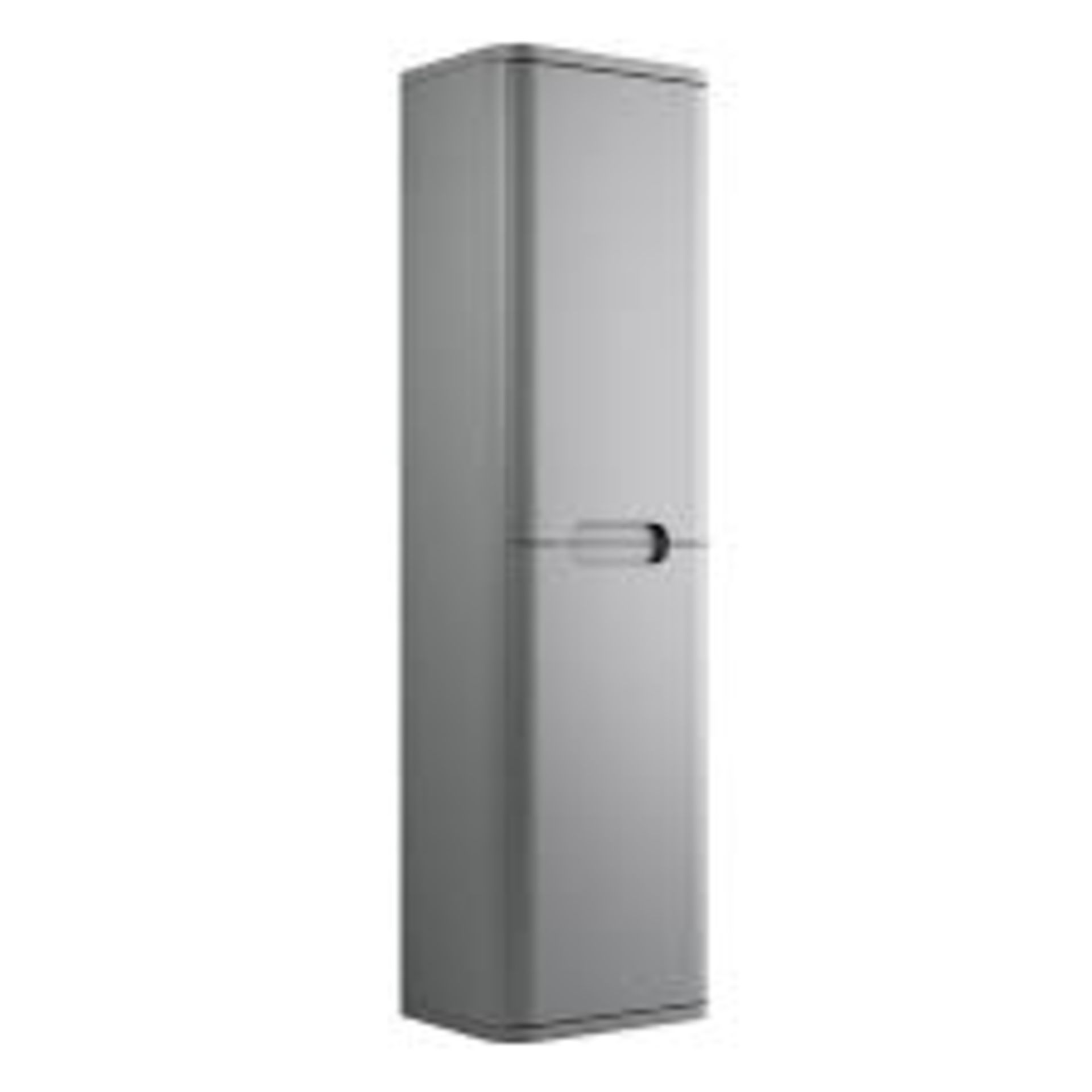 NEW & BOXED Lambra 350mm 2 Door Wall Hung Tall Unit - Matt Grey. RRP £259.14. The Lambra range of - Image 2 of 2