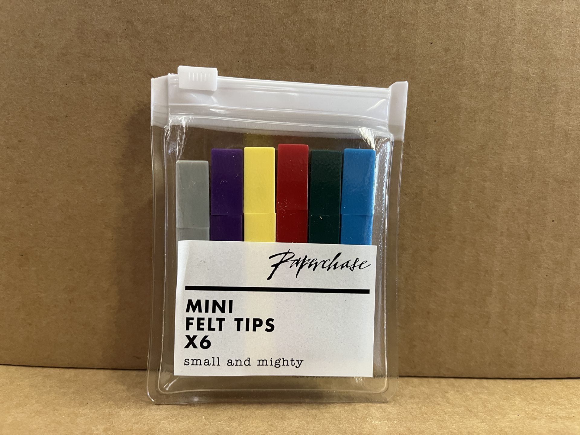 216 X BRAND NEW PACKS OF 6 PAPERCHASE MINI FELT TIPS IN 1 BOX S2