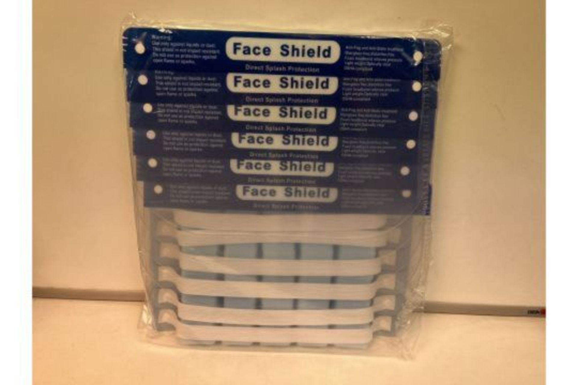 240 X BRAND NEW DIRECT SPLASH FACE SHIELDS R1