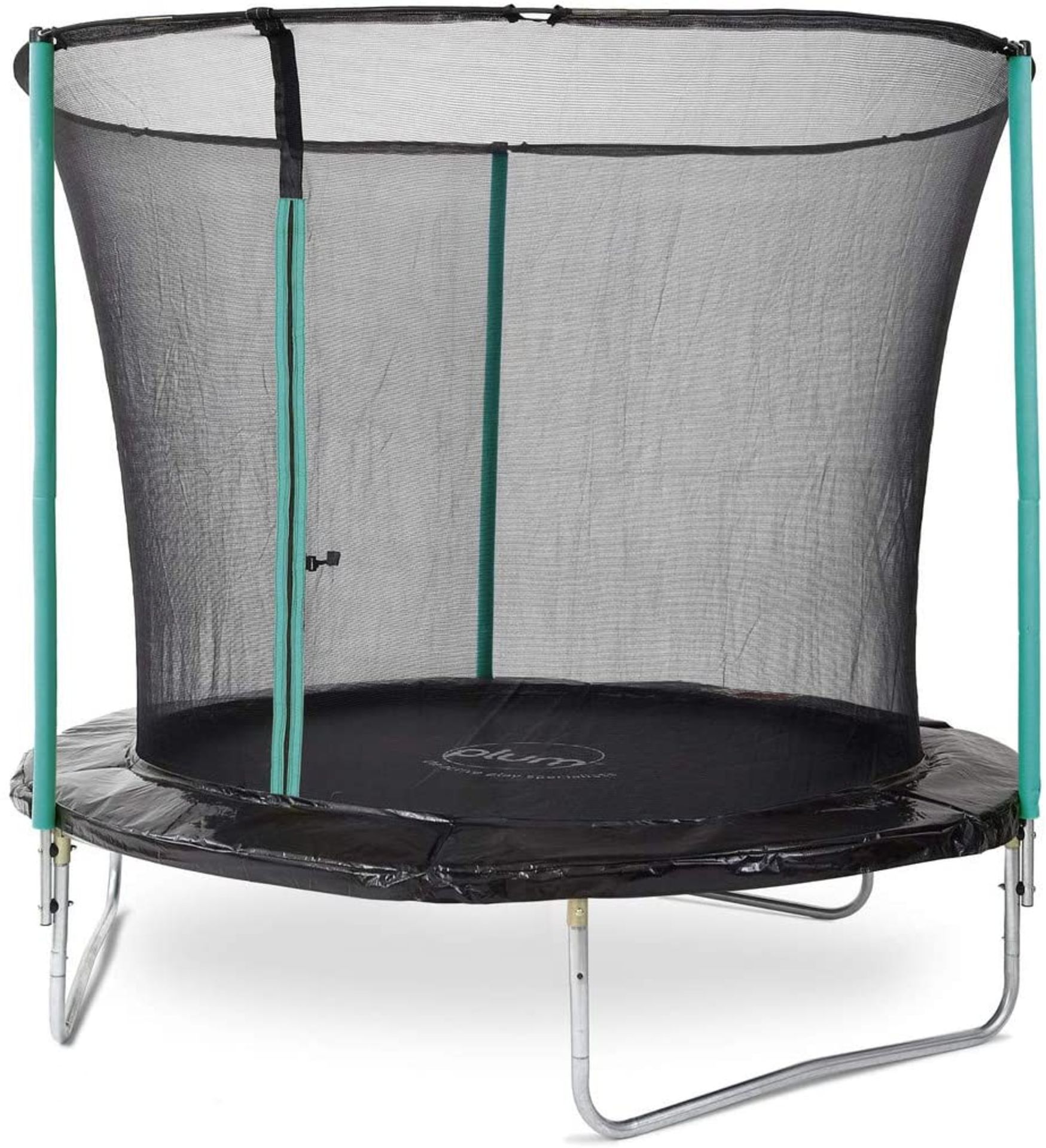 New Boxed Plum 8ft Springsafe Trampoline & Enclosure. The 8ft trampoline with 2G enclosure net