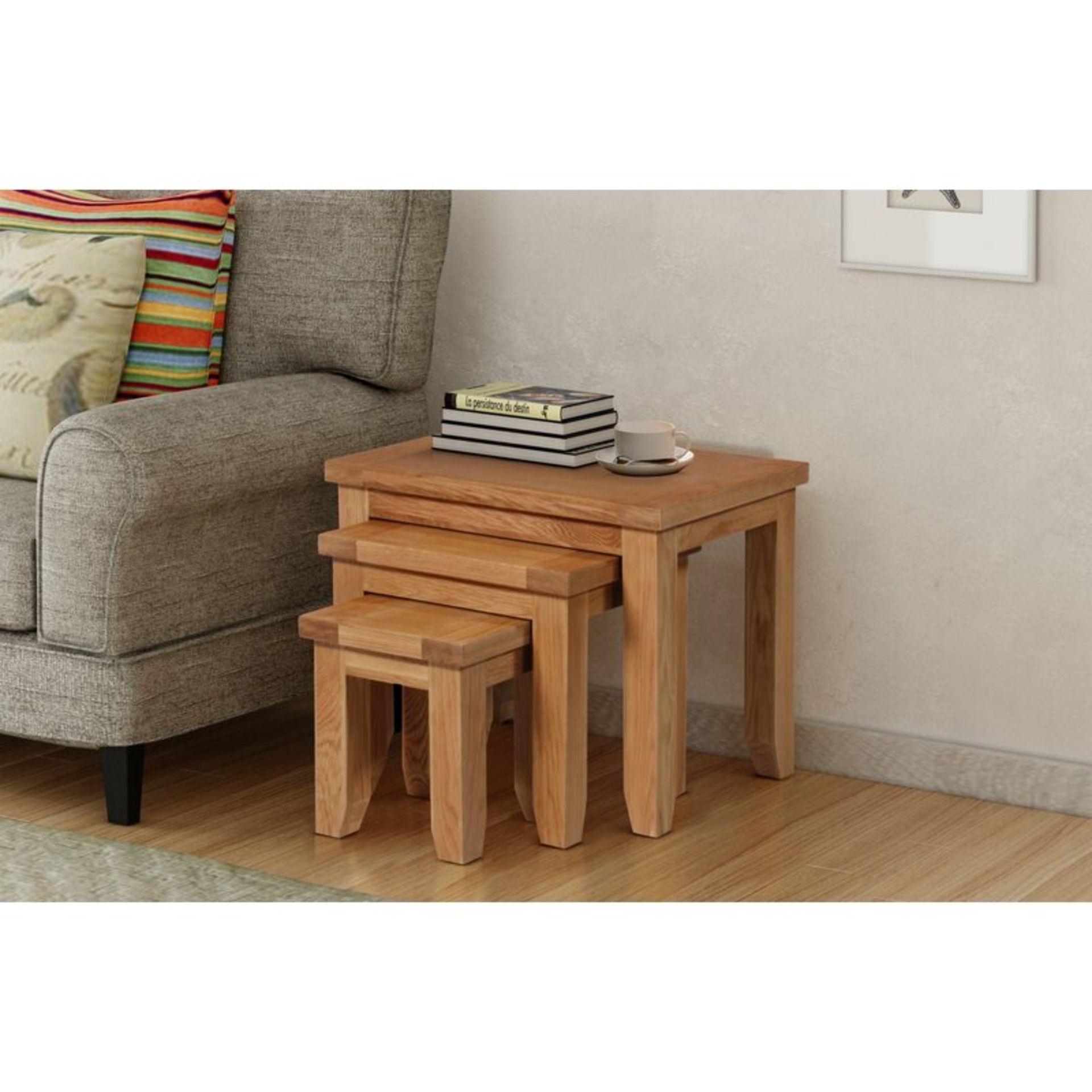 August Grove Vineland 3 Piece Nest of Tables RRP £219.99 (WAY1)