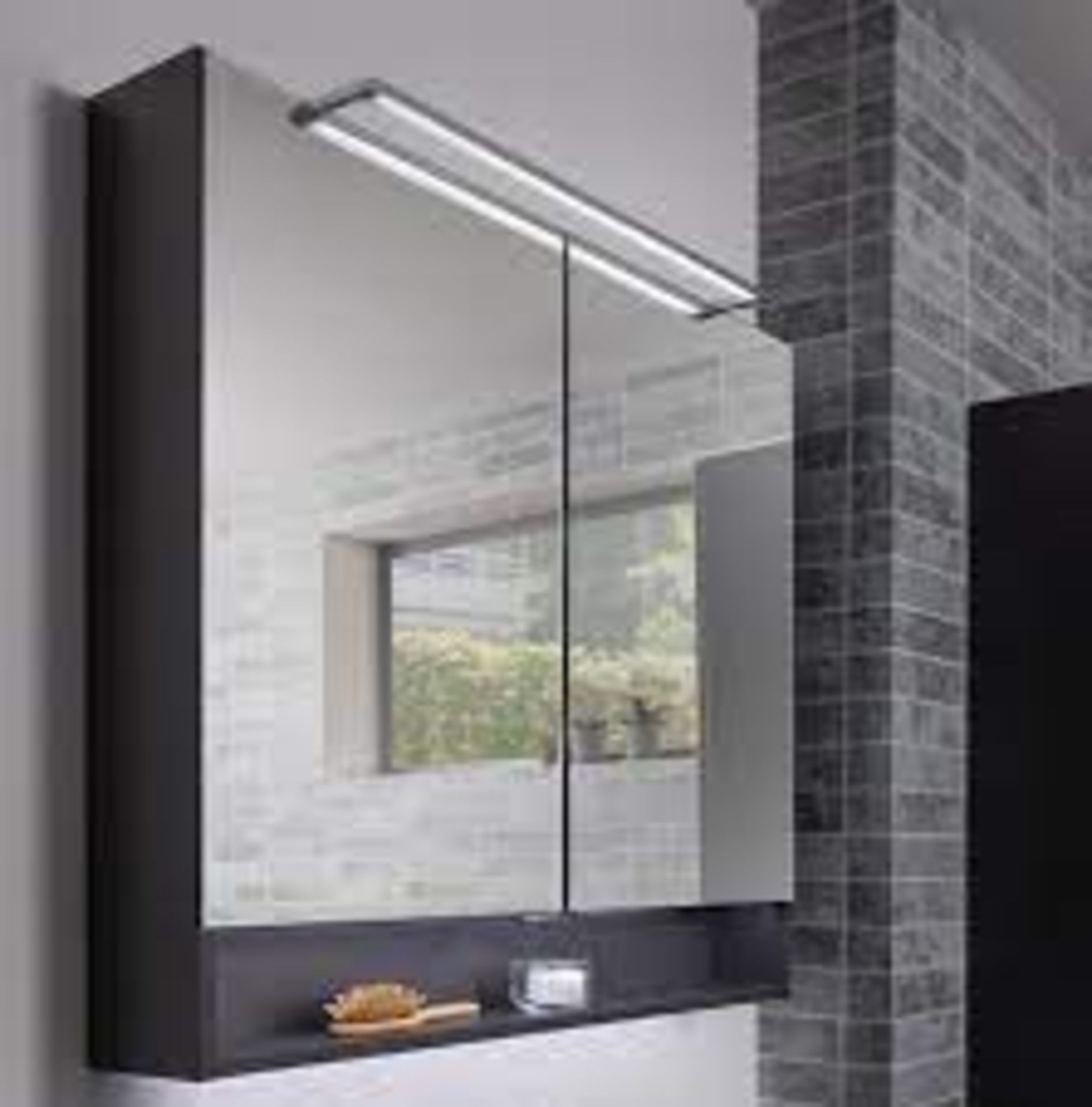 Metro Lane Simonetti 100cm x 61.8cm Surface Mount Mirror Cabinet with LED Lighting RRP £304.99 (