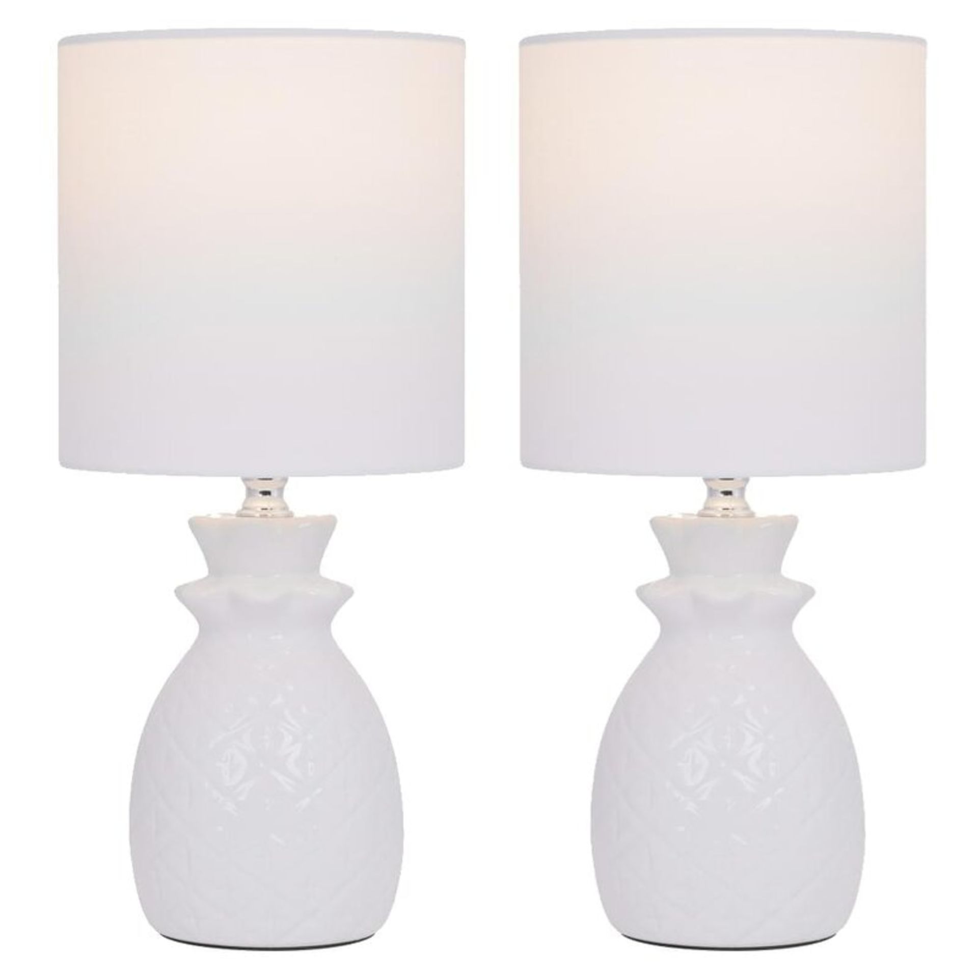 17 Stories Elconin White Table Lamp RRP £33.99 (WAY2)