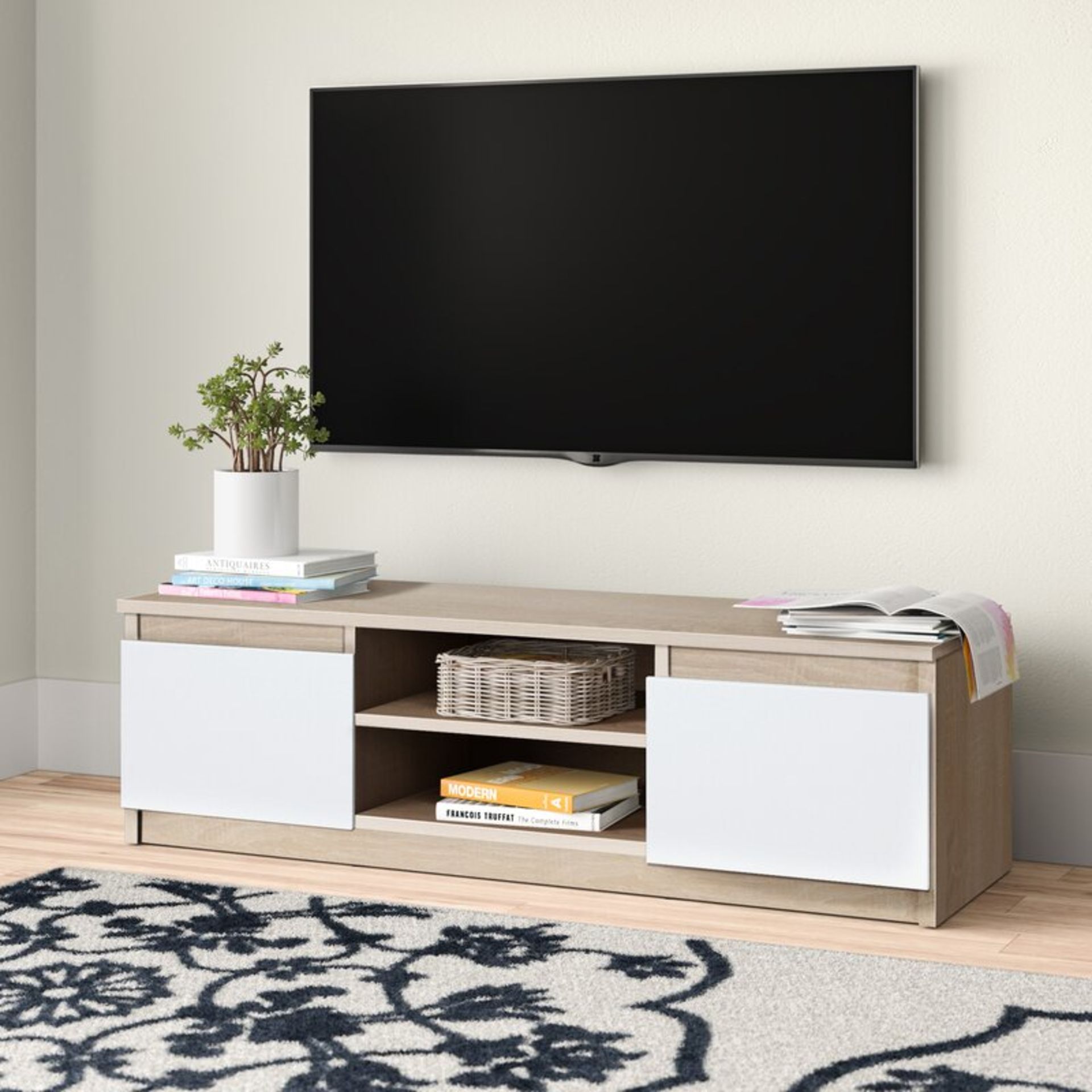 Zipcode Design Vumera TV Stand for TVs up to 55" RRP £119.99 (WAY1)