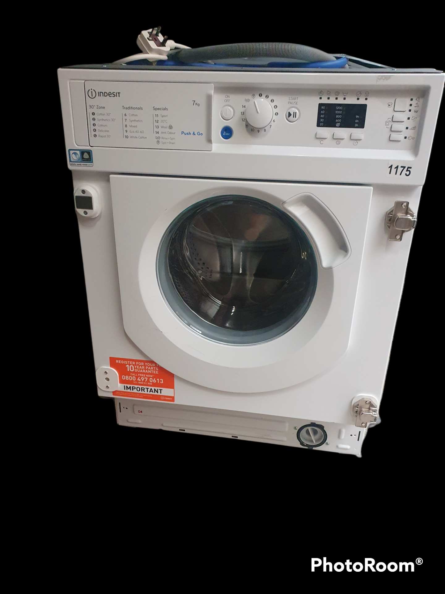 Indesit BIWMIL71252UKN Integrated 7Kg Washing Machine 1200 rpm White E Rated RRP £320